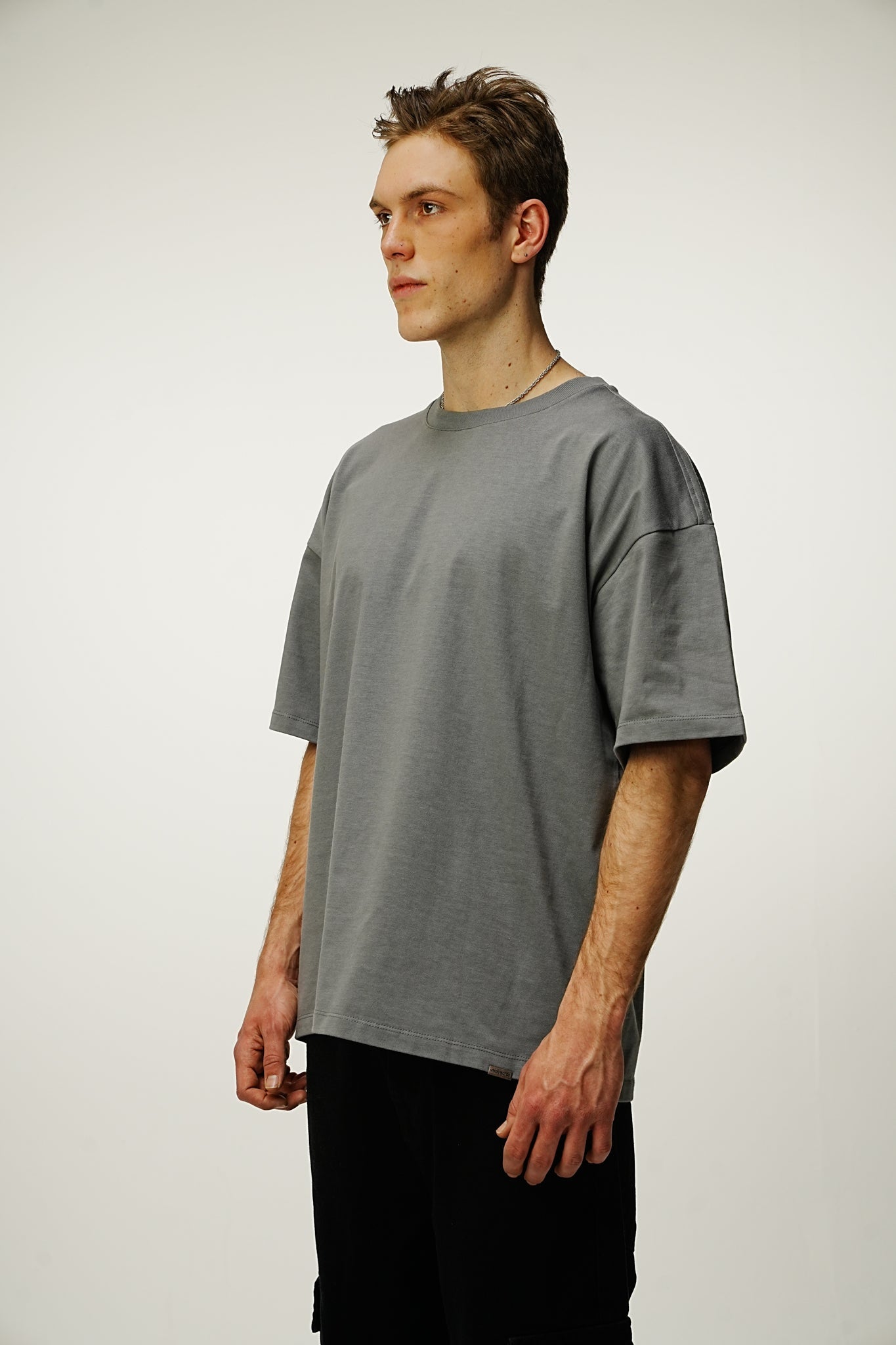 Blank 240GSM Oversized Tee - Smoked - UNEFFECTED STUDIOS® - T-shirt - UNEFFECTED STUDIOS®