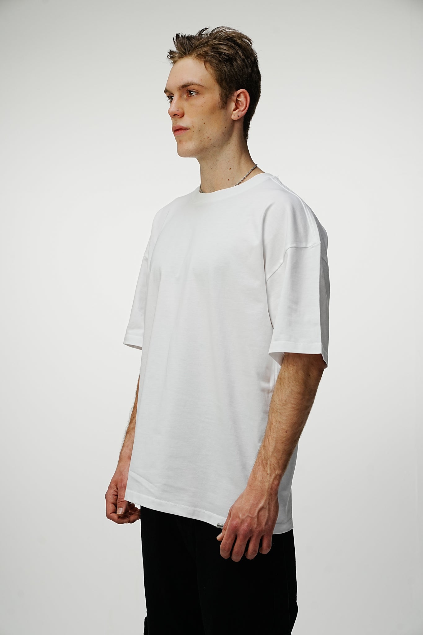 Blank 240GSM Oversized Tee - White - UNEFFECTED STUDIOS® - T-shirt - UNEFFECTED STUDIOS®