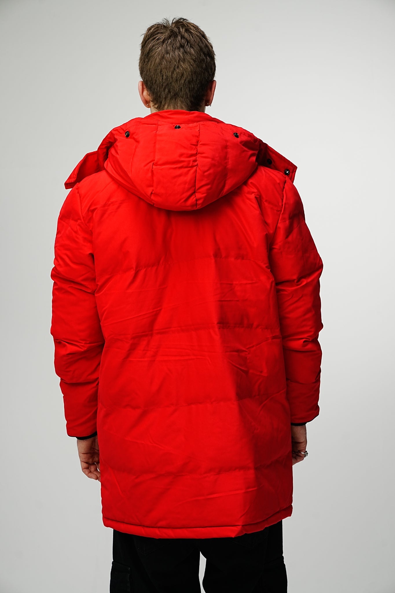 Heavy Red Winter Jacket - UNEFFECTED STUDIOS® - JACKET - UNEFFECTED