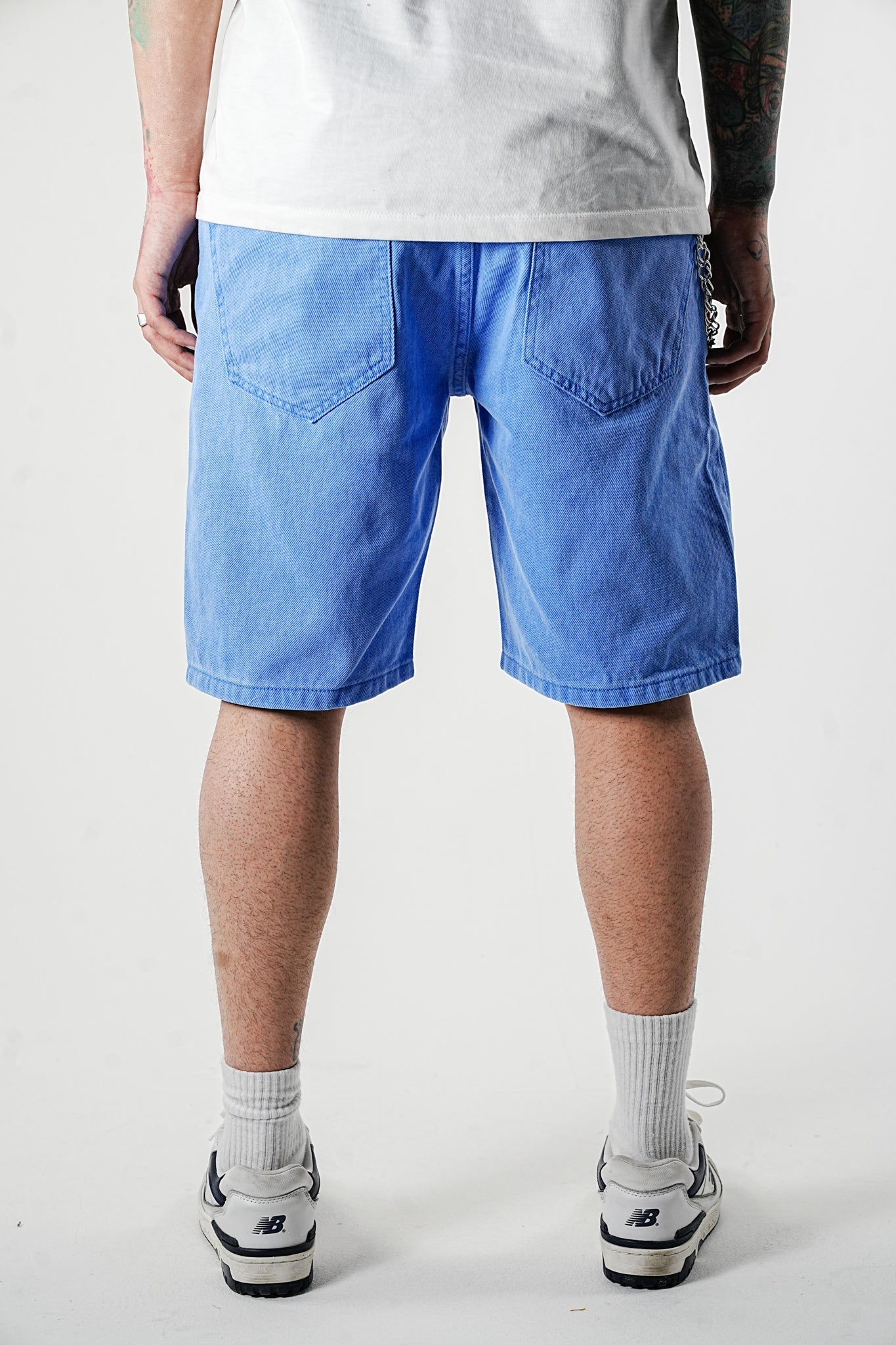 Premium Basic Blue Denim Shorts - UNEFFECTED STUDIOS® - Shorts - UNEFFECTED STUDIOS®