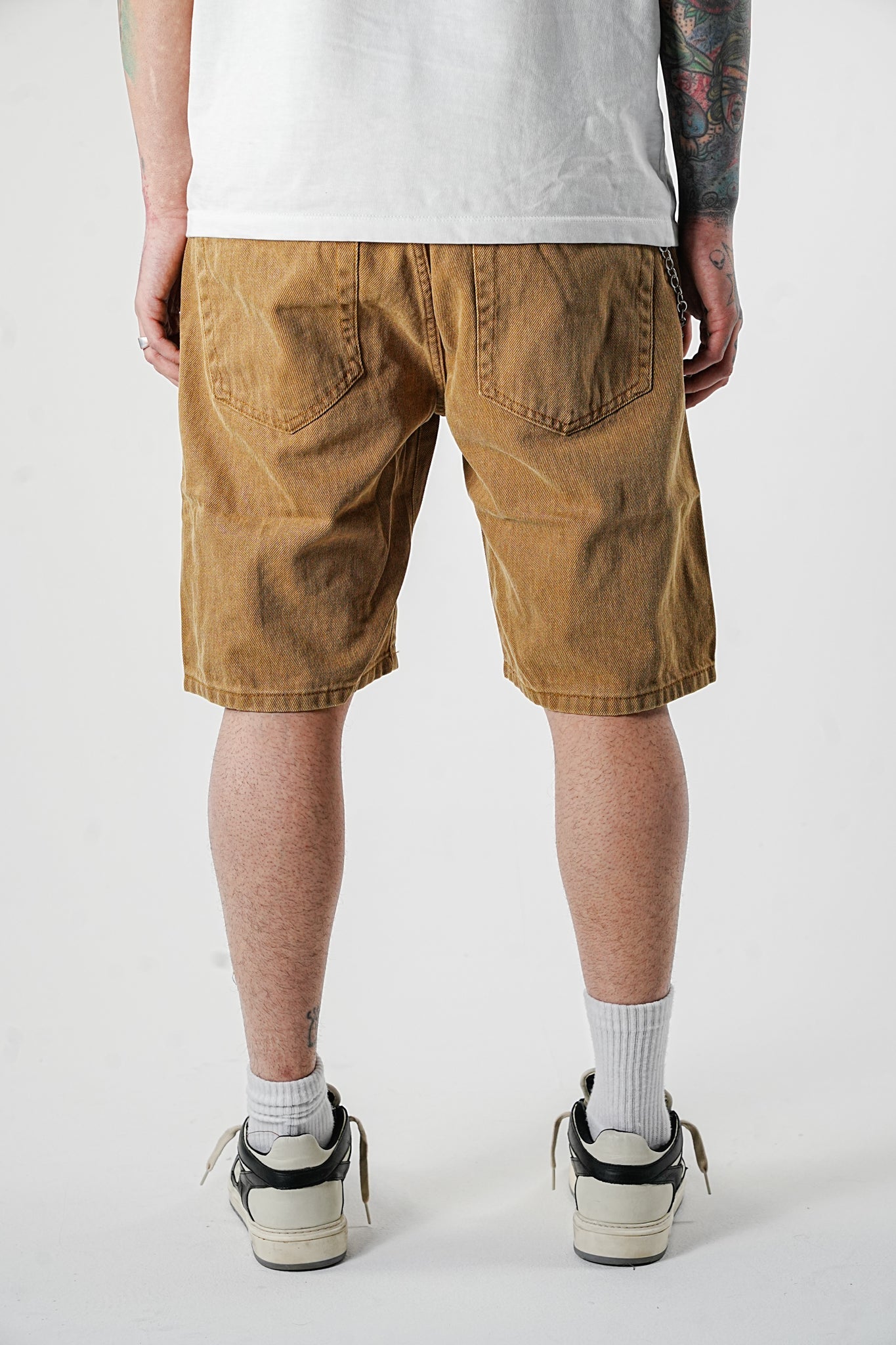Premium Basic Brown Denim Shorts - UNEFFECTED STUDIOS® - Shorts - UNEFFECTED STUDIOS®