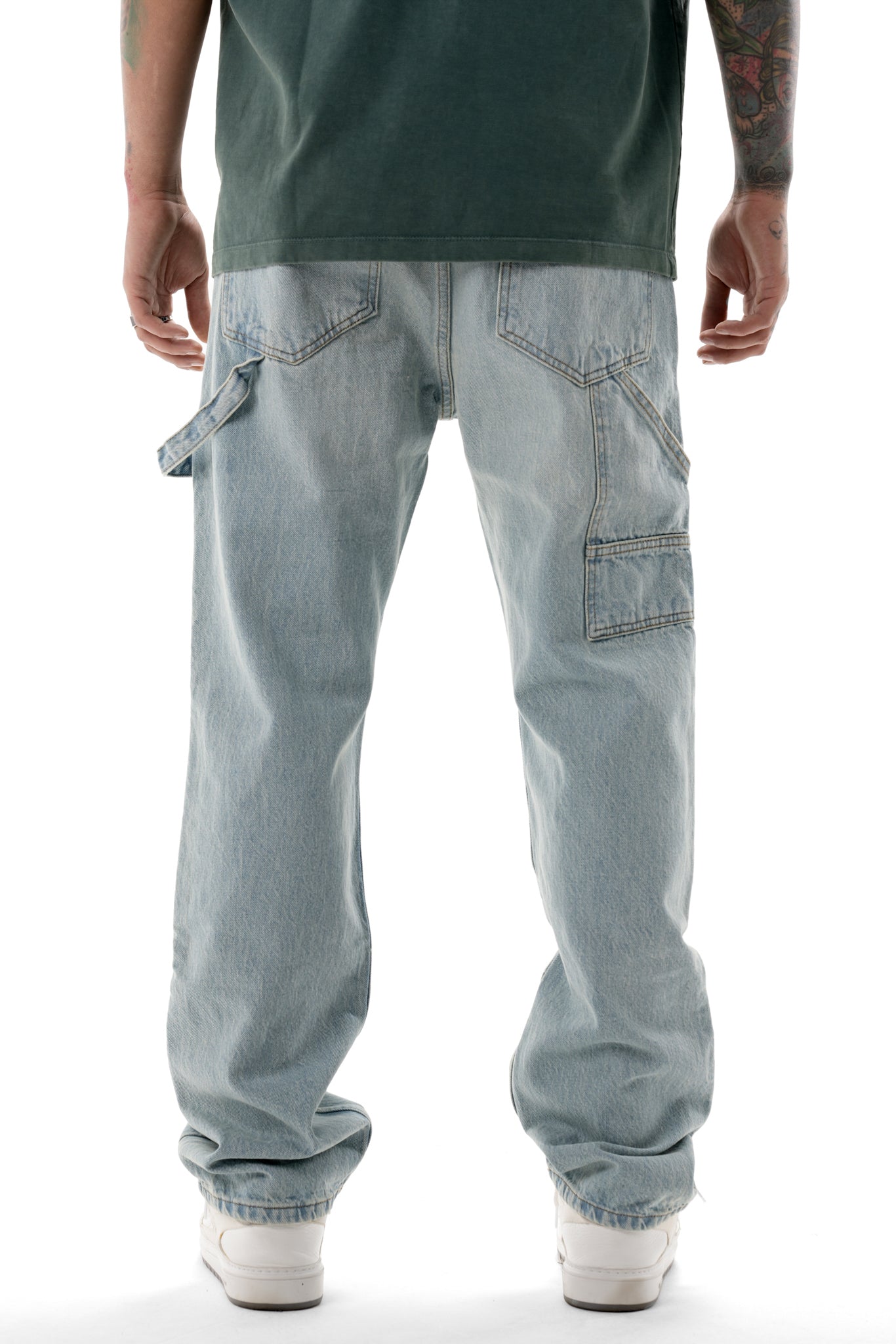 Premium Carpenter Sand Wash Jeans - UNEFFECTED STUDIOS® - JEANS - UNEFFECTED STUDIOS®