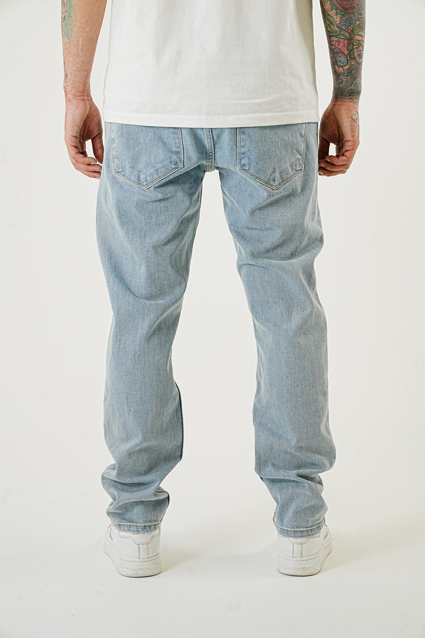 Premium Straight Stretch Sand Jeans - UNEFFECTED STUDIOS® - JEANS - 2Y PREMIUM