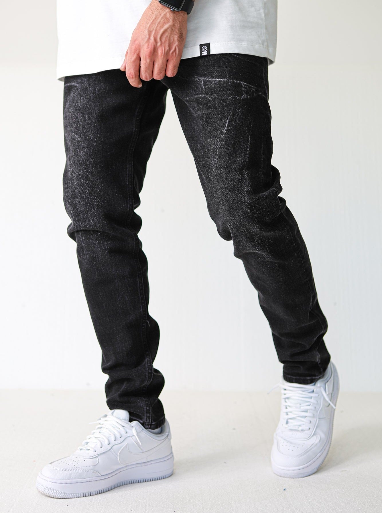 Premium Wave Straight Fit Black Jeans - UNEFFECTED STUDIOS® - Pants - 2Y PREMIUM