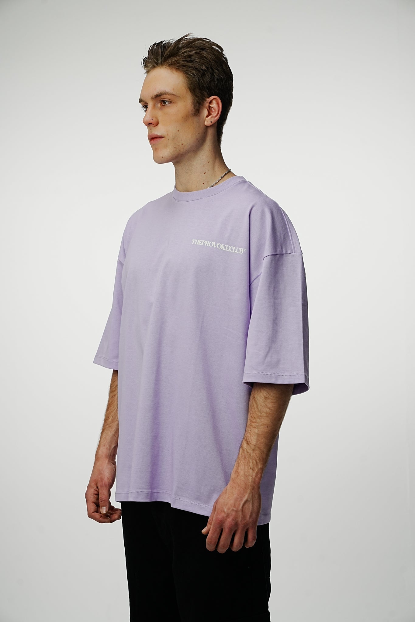 Provoke Heavy Oversized Tee - Lilac - UNEFFECTED STUDIOS® - T-shirt - UNEFFECTED STUDIOS®