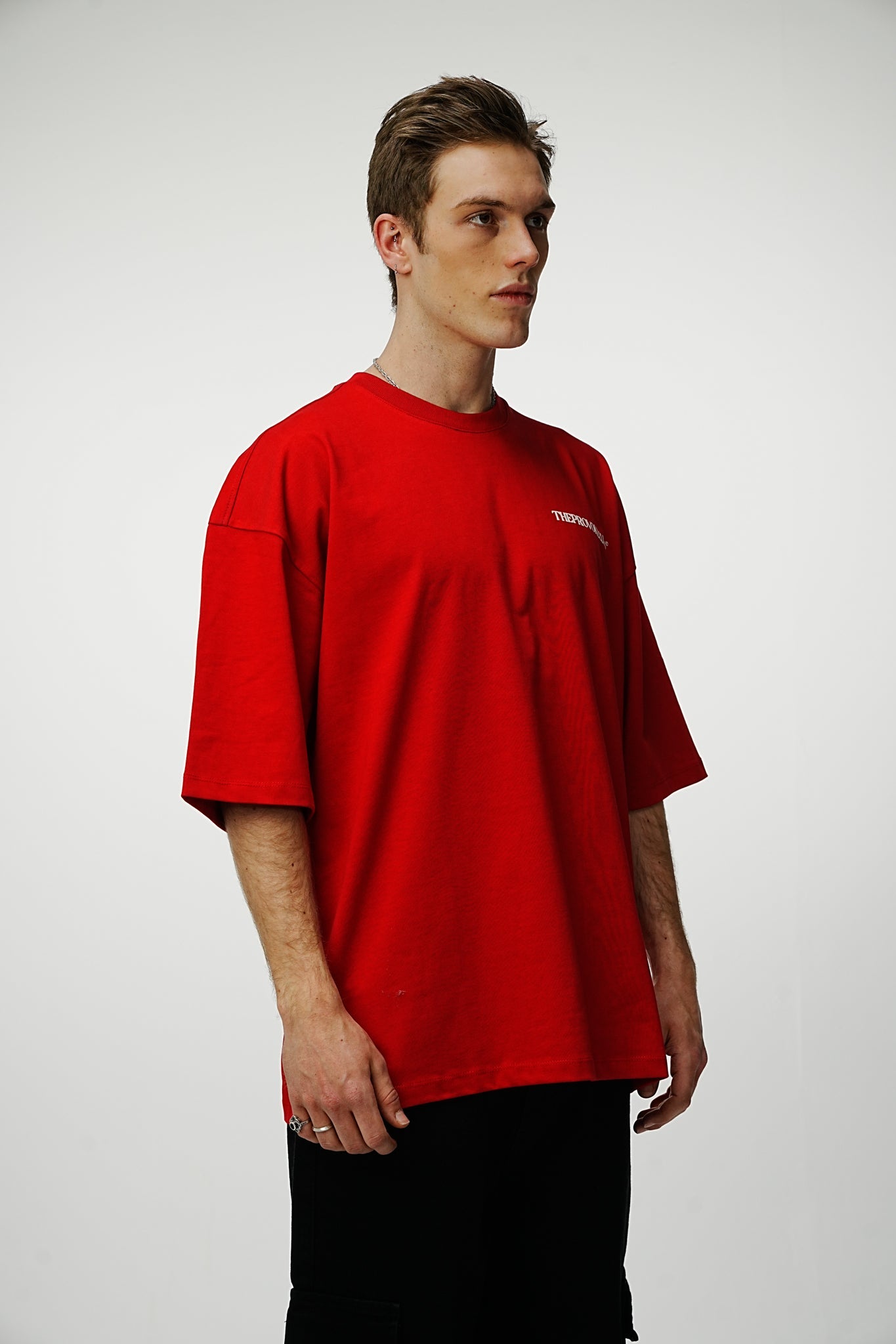 Provoke Heavy Oversized Tee - Red - UNEFFECTED STUDIOS® - T-shirt - UNEFFECTED STUDIOS®