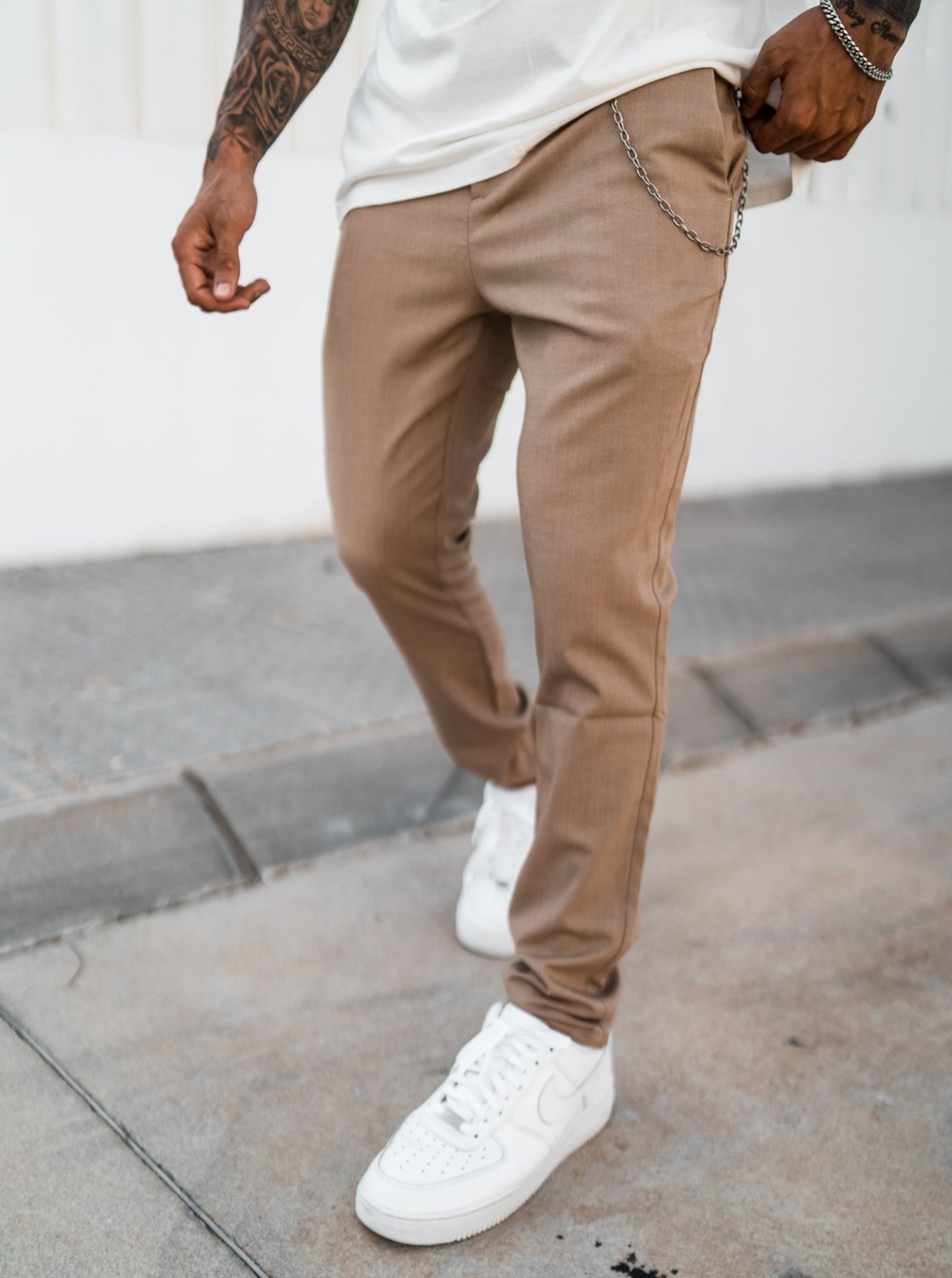 Slim Comfort Fit Chino Trousers - UNEFFECTED STUDIOS® - TROUSER - UNEFFECTED