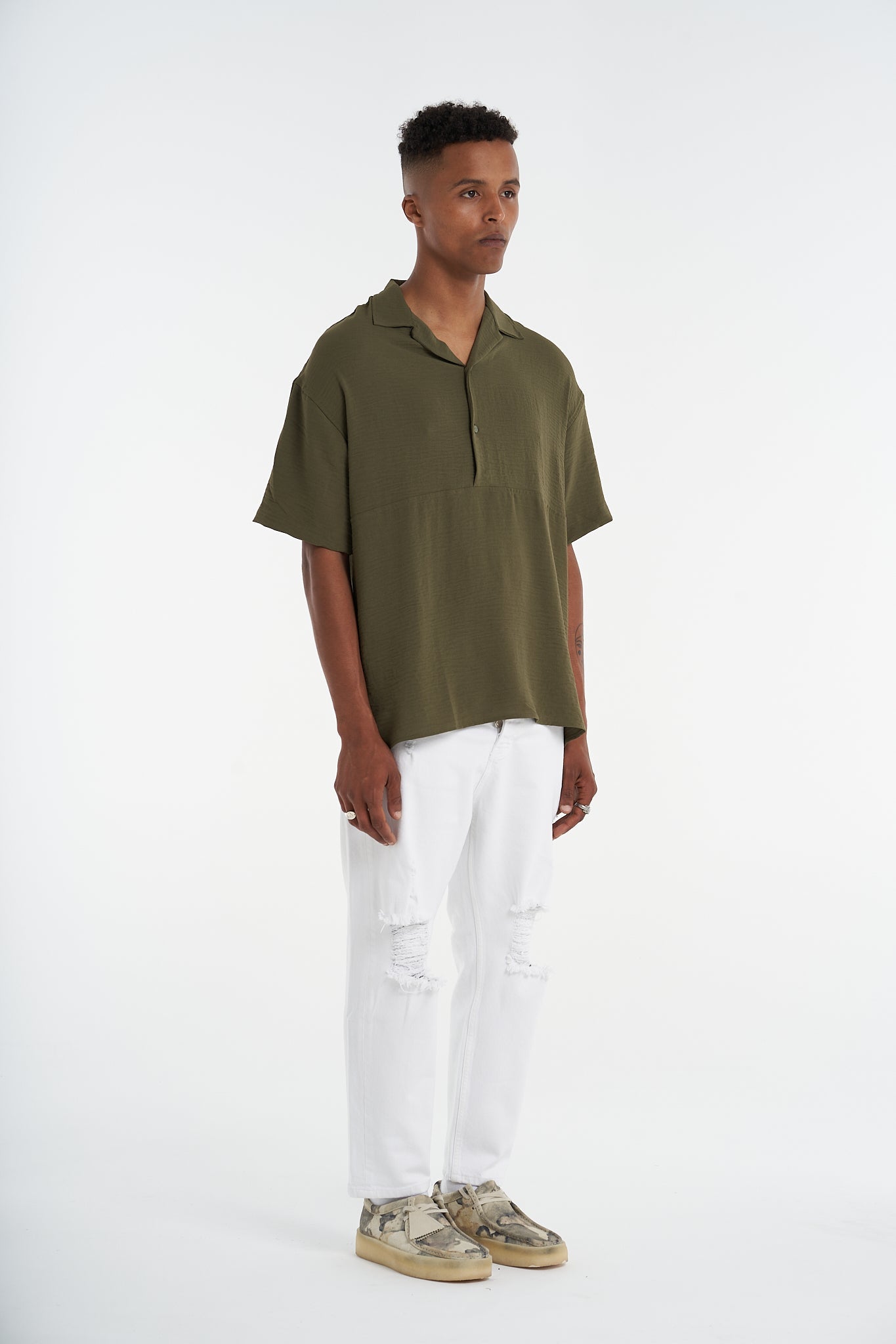 Wrinkled Textured Look Blouse Shirt - UNEFFECTED STUDIOS® - Shirts & Tops - UNEFFECTED STUDIOS®