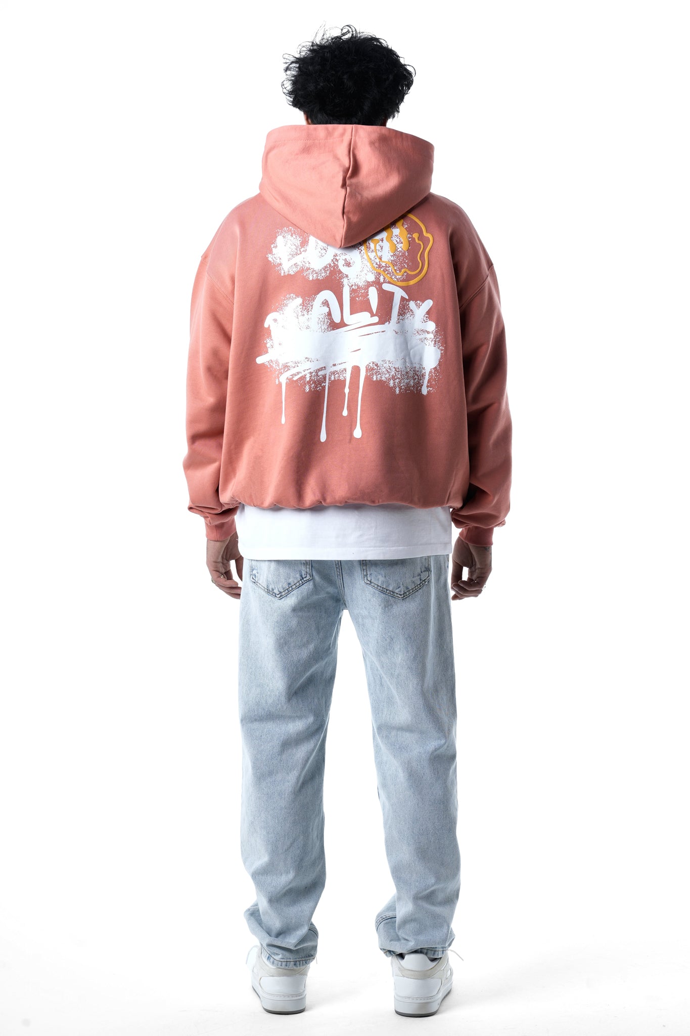 Lost Reality Vintage Washed Oversized Hoodie - Tile