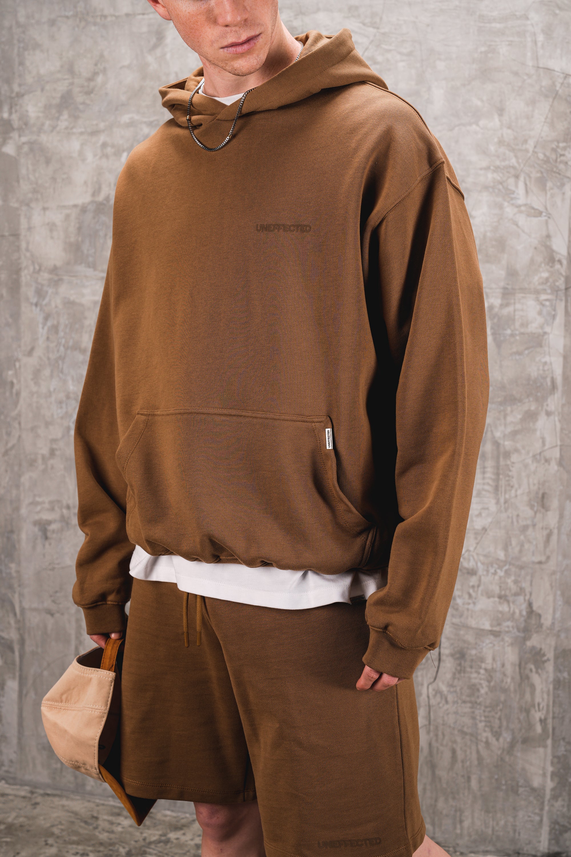 Archive Logo Oversized Hoodie - Camel