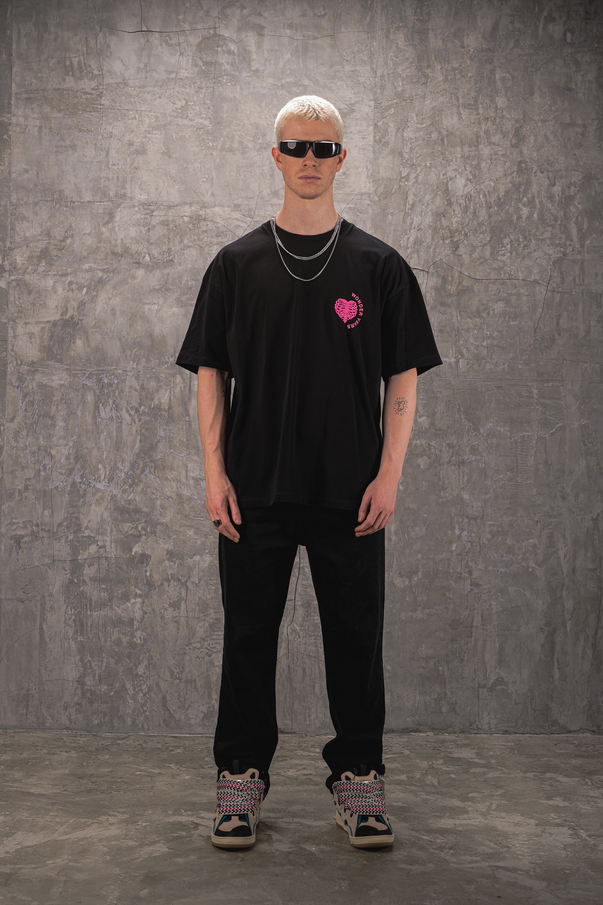 Out A Time 240GSM Oversized Tee - Black
