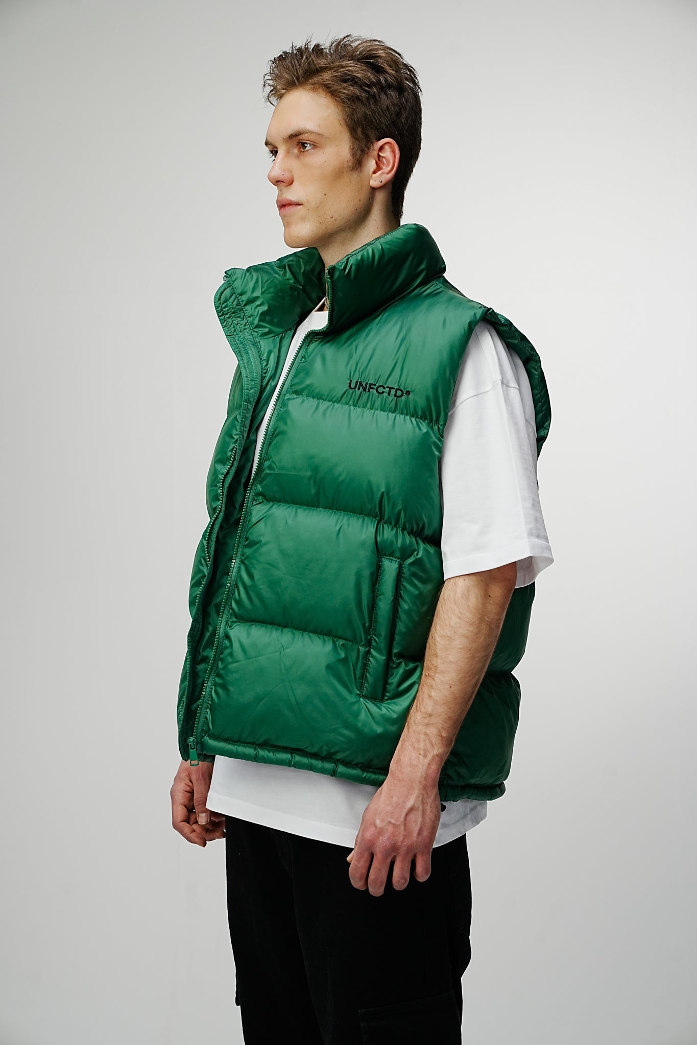 Airdrop Elite Puffer Vest - British Green - UNEFFECTED STUDIOS® - Coats & Jackets - UNEFFECTED STUDIOS®