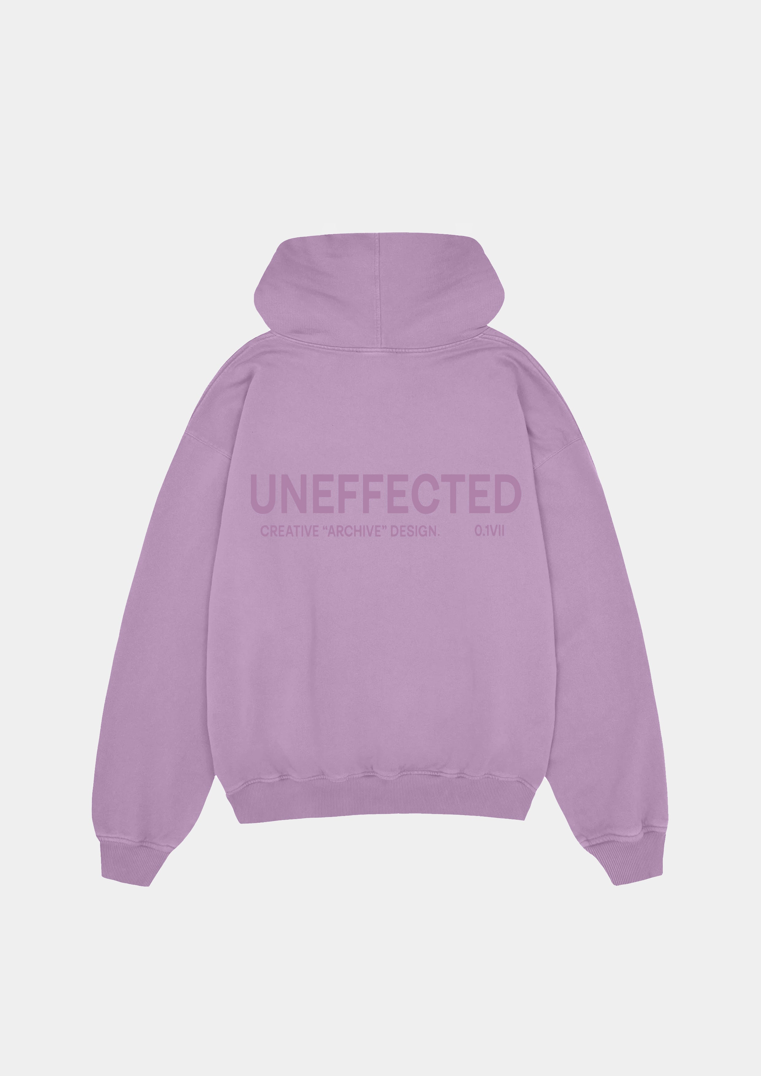Archive Logo Oversized Hoodie - Lilac - UNEFFECTED STUDIOS® - Coats & Jackets - UNEFFECTED STUDIOS®