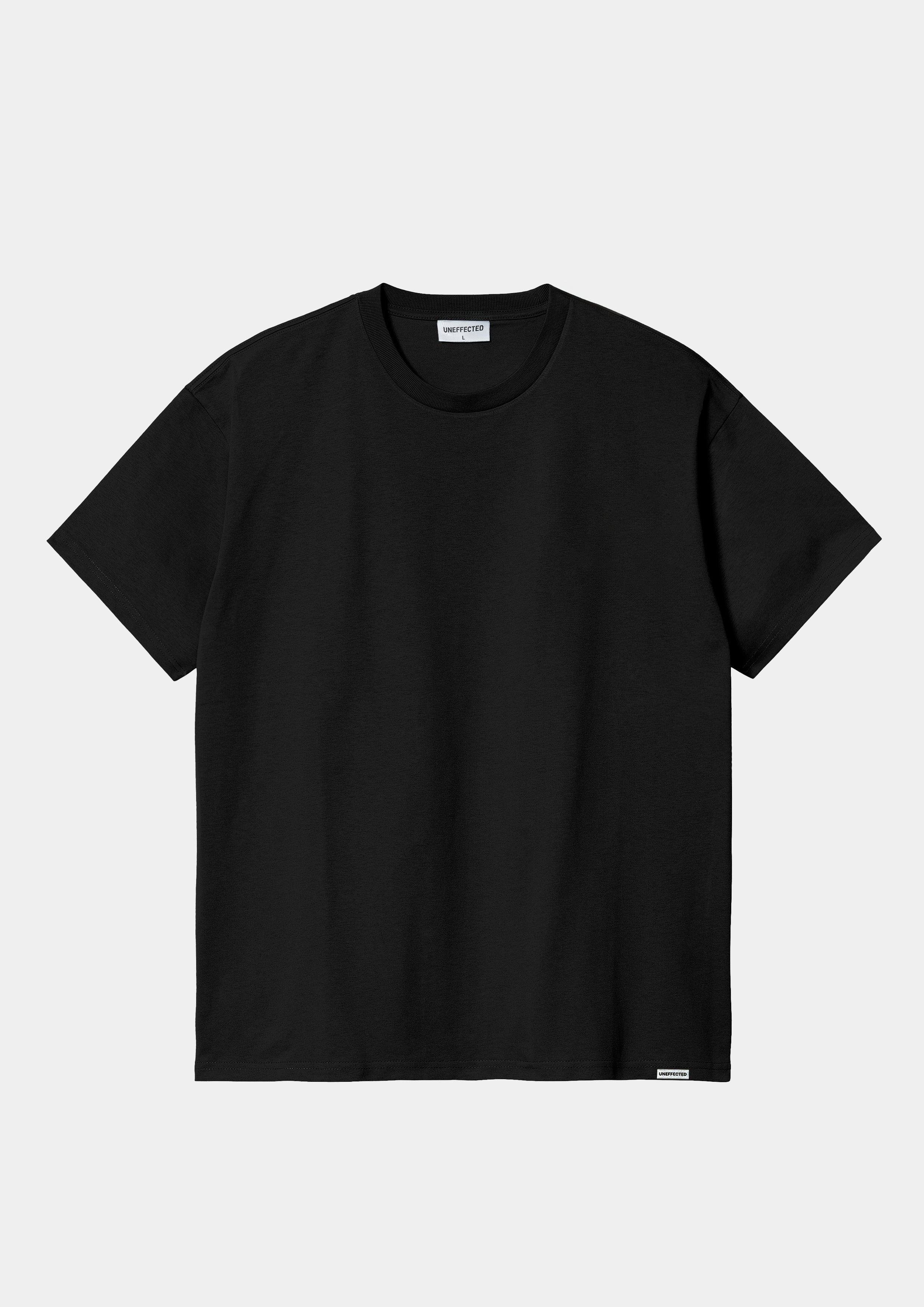 Blank 240GSM Oversized Tee - Black - UNEFFECTED STUDIOS® - T - shirt - UNEFFECTED STUDIOS®