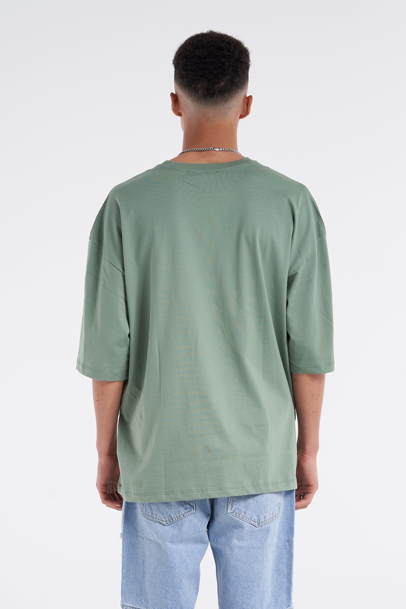 Blank Oversized Premium Tee Hedge Green - UNEFFECTED STUDIOS® - T-shirt - UNEFFECTED STUDIOS®