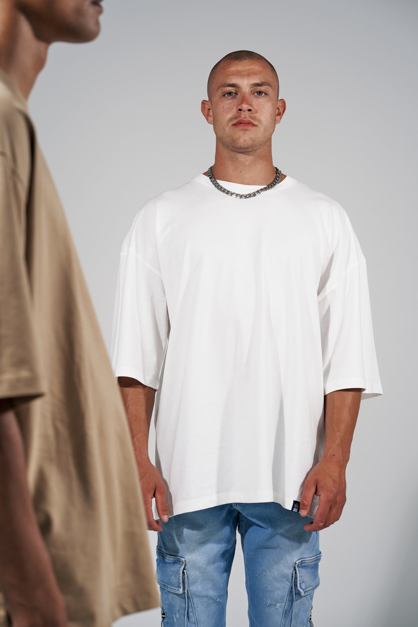 Blank Oversized Premium Tee White - UNEFFECTED STUDIOS® - T-shirt - UNEFFECTED STUDIOS®