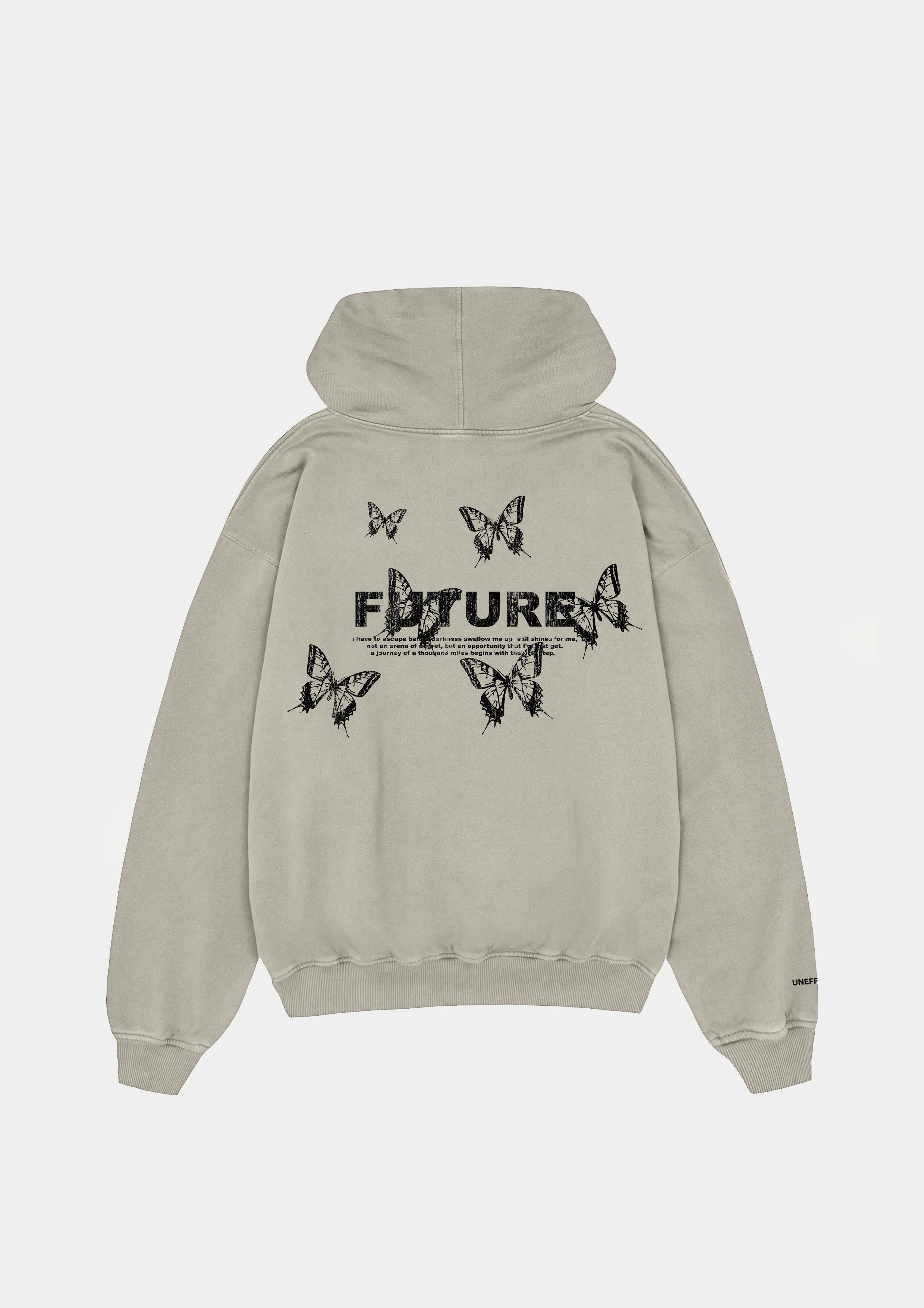 Future 480GSM Oversized Hoodie - Stone - UNEFFECTED STUDIOS® - HOODIE - UNEFFECTED STUDIOS®