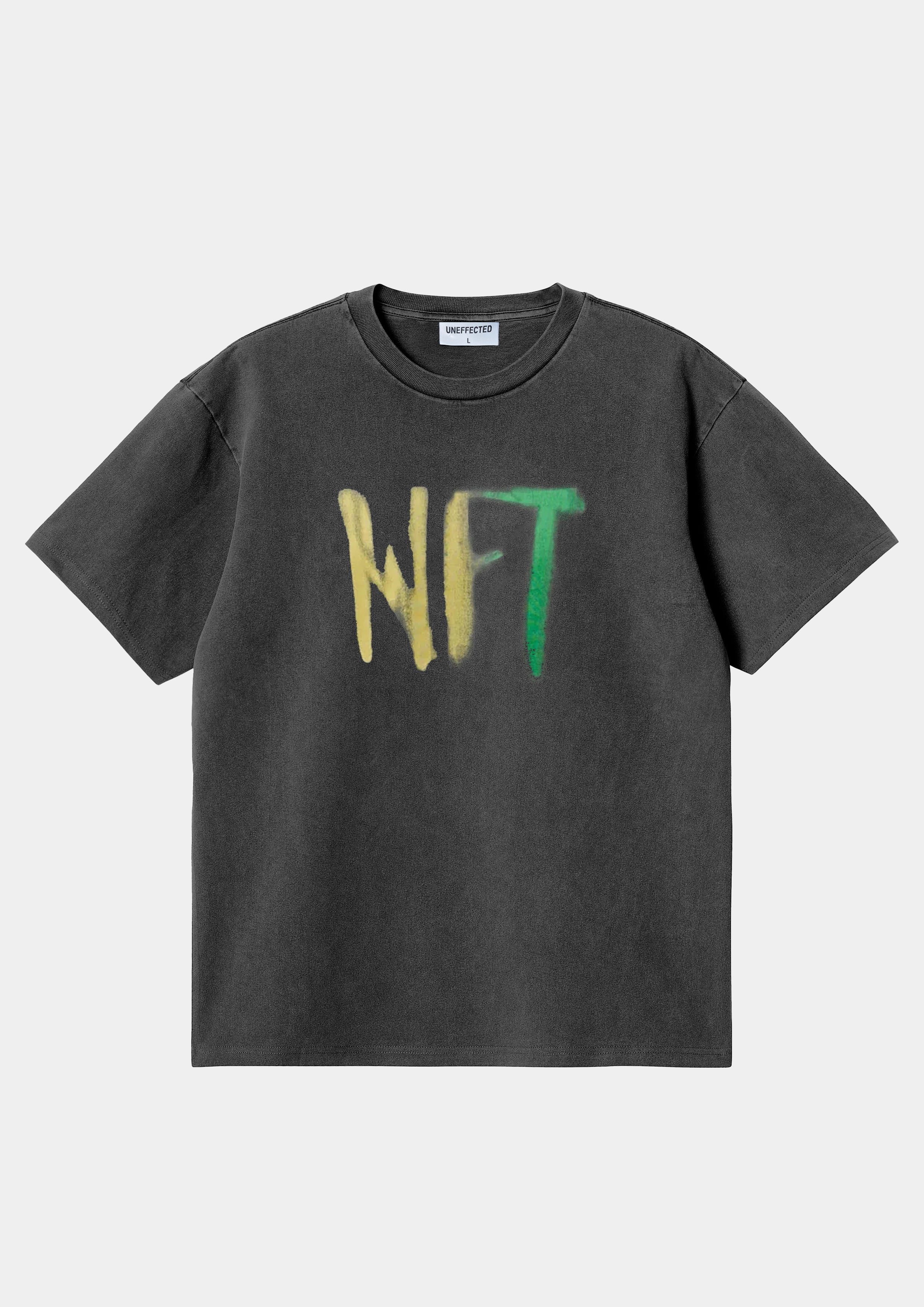NFT Heavy Oversized Washed Tee - Black - UNEFFECTED STUDIOS® - T - shirt - UNEFFECTED STUDIOS®