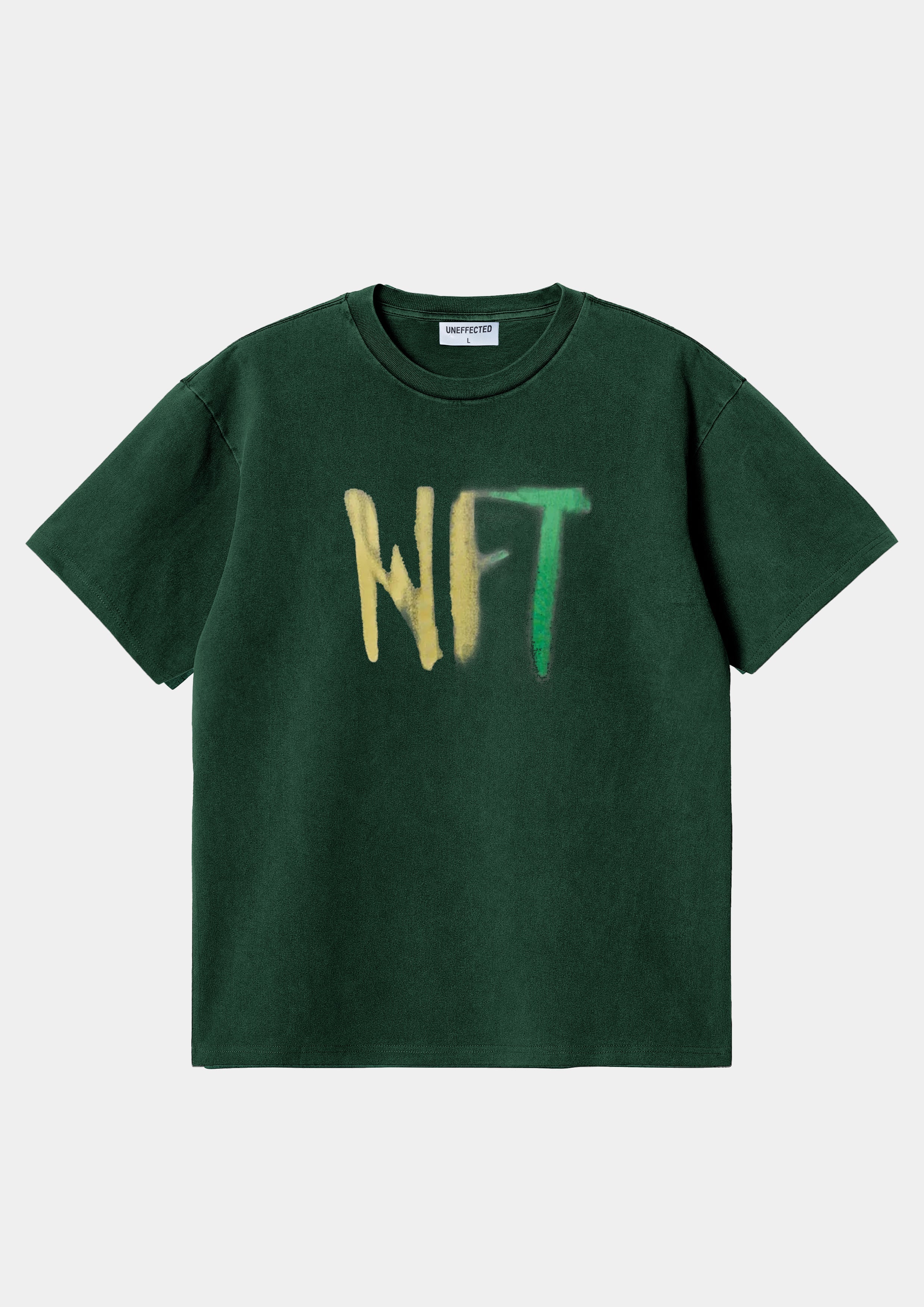NFT Heavy Oversized Washed Tee - Green - UNEFFECTED STUDIOS® - T - shirt - UNEFFECTED STUDIOS®