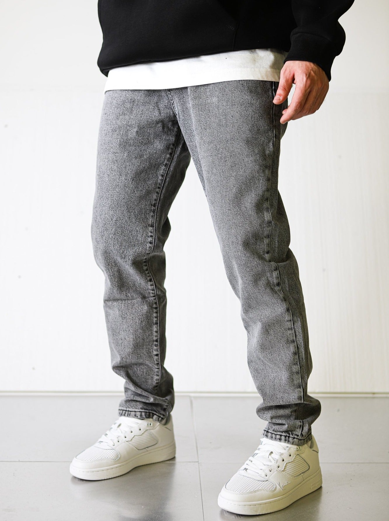 Premium Basic Grey Essential Jeans - UNEFFECTED STUDIOS® - JEANS - UNEFFECTED