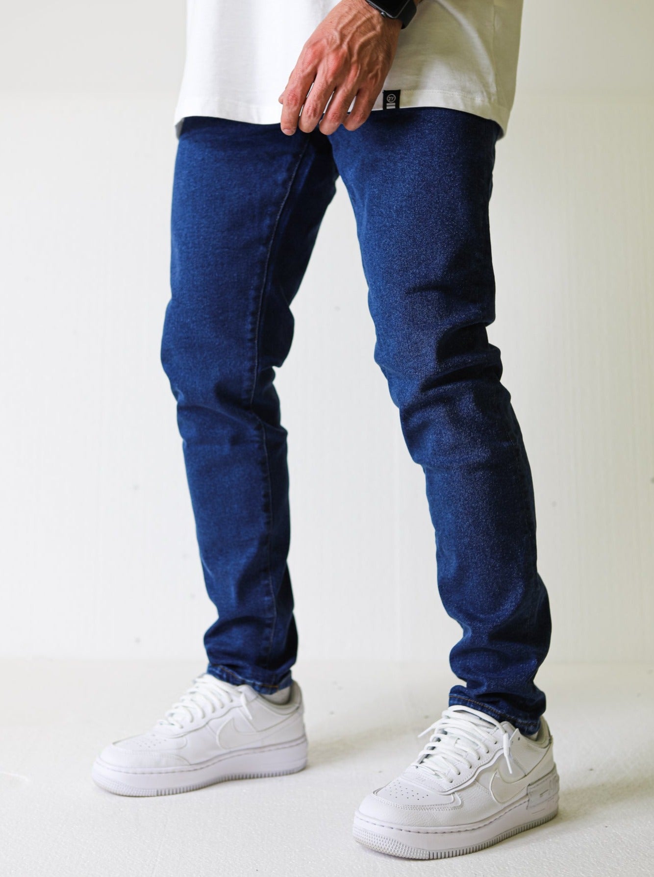 Premium Basic Indigo Blue Essential Jeans - UNEFFECTED STUDIOS® - JEANS - UNEFFECTED STUDIOS®