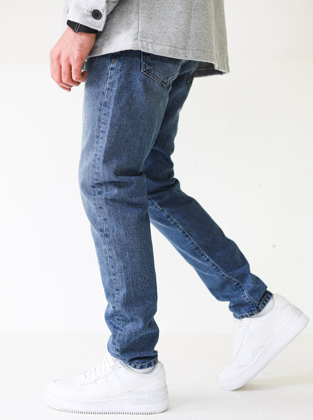 Premium Basic Vintage Blue Essential Jeans - UNEFFECTED STUDIOS® - JEANS - UNEFFECTED STUDIOS®