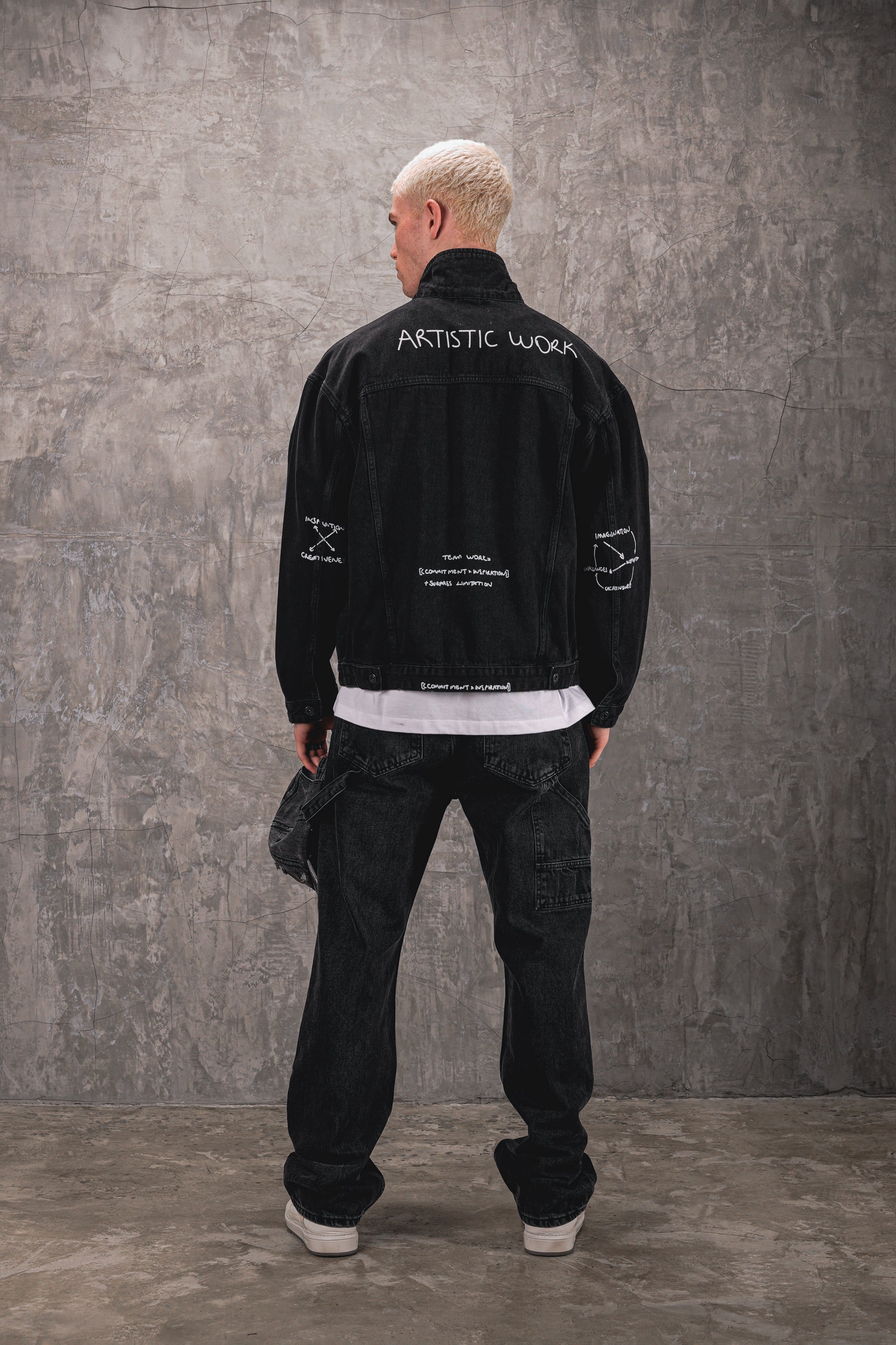 Premium Carpenter Black Jeans - UNEFFECTED STUDIOS® - JEANS - UNEFFECTED STUDIOS®