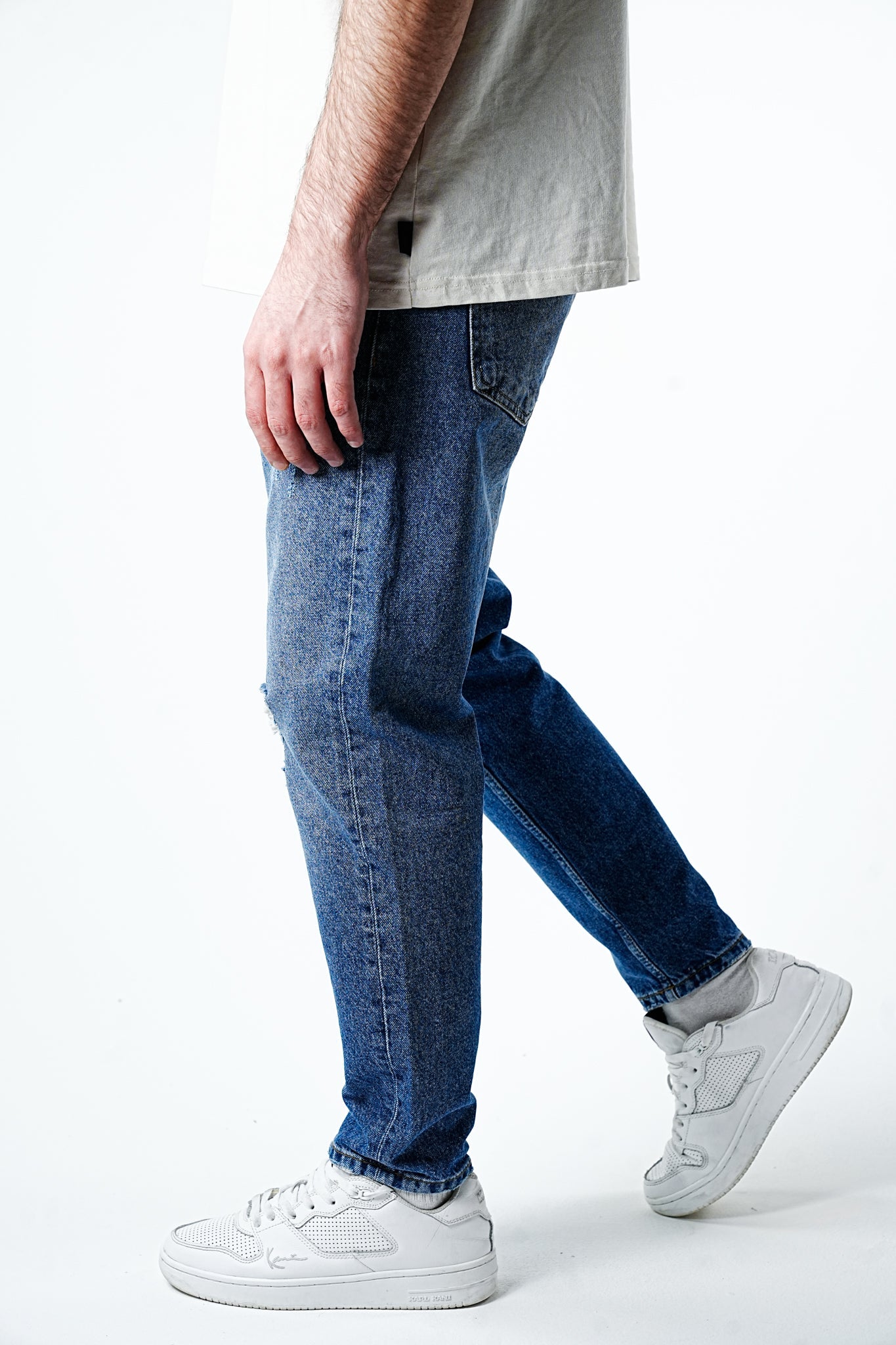 Premium Mid Blue Relaxed Fit Jeans - UNEFFECTED STUDIOS® - JEANS - 2Y PREMIUM