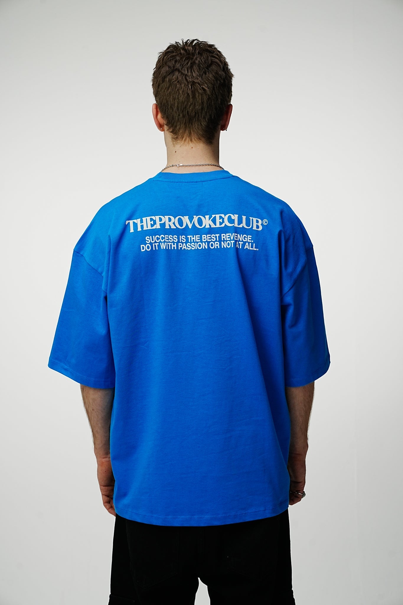 Provoke Heavy Oversized Tee - Admiral Blue - UNEFFECTED STUDIOS® - T-shirt - UNEFFECTED STUDIOS®