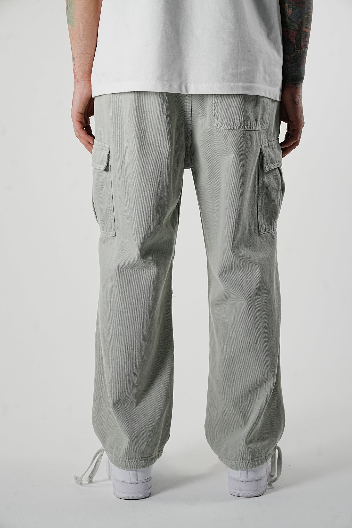 R11 Wide Fit Grey Cargo Pants - UNEFFECTED STUDIOS® - 2Y PREMIUM