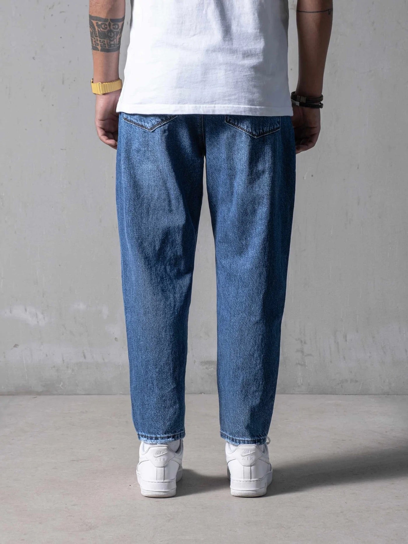 Relaxed Fit Baggy Premium Blue Jeans - UNEFFECTED STUDIOS® - JEANS - UNEFFECTED STUDIOS®
