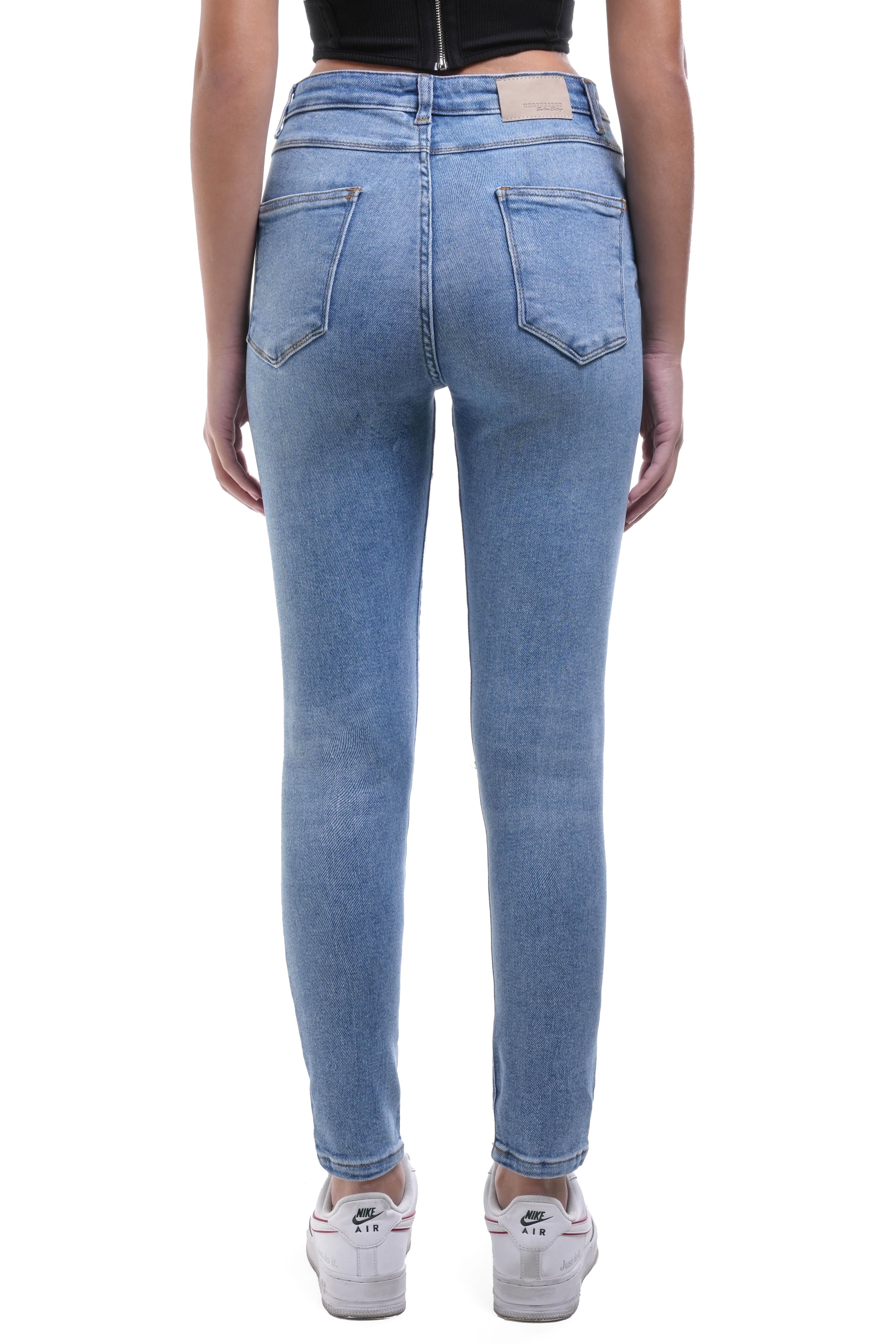 Skinny Ripped Light Blue Women Jeans - UNEFFECTED STUDIOS® - JEANS - UNEFFECTED STUDIOS®