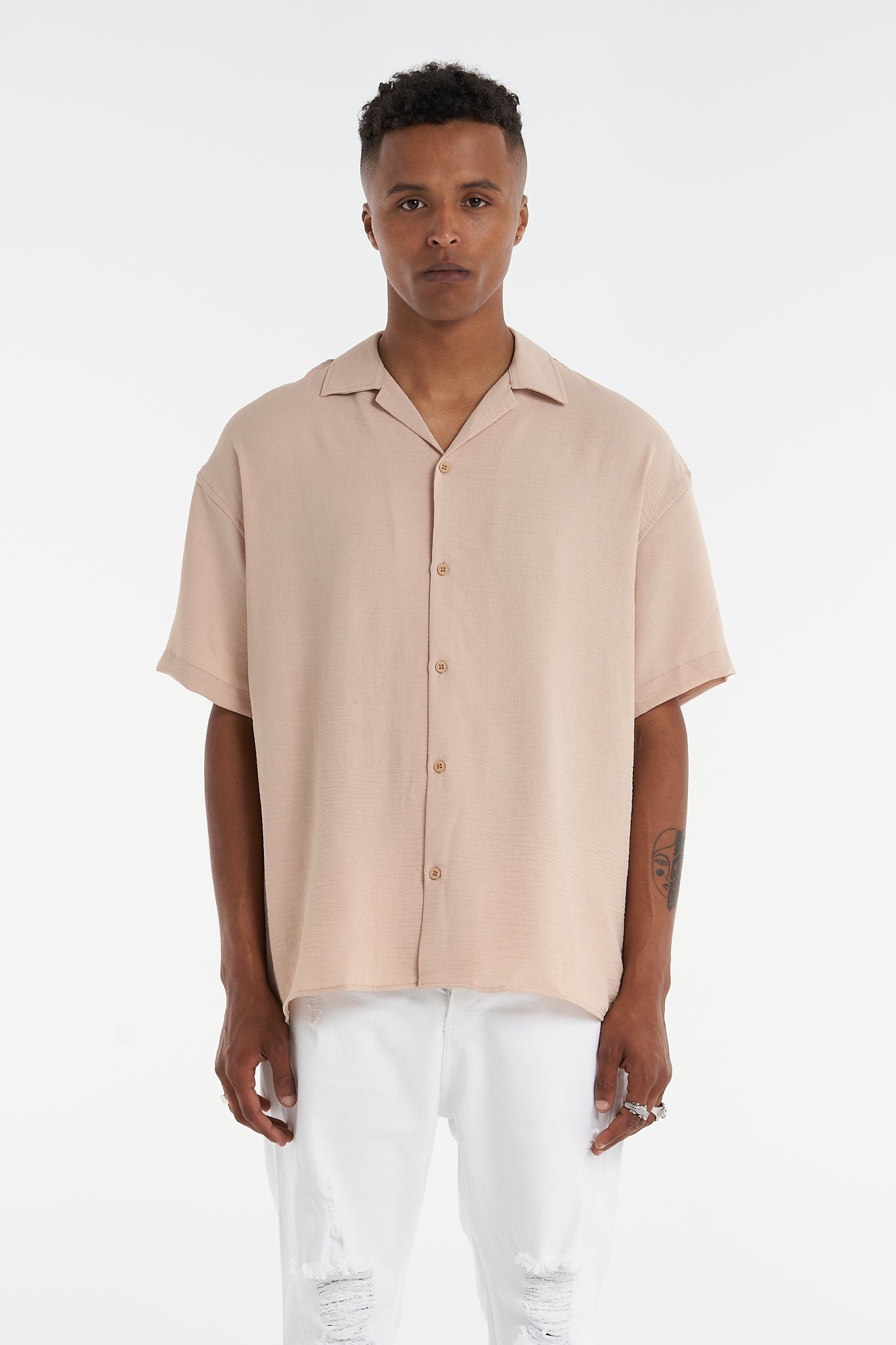 Wrinkled Textured Look Shirt - UNEFFECTED STUDIOS® - Shirts & Tops - UNEFFECTED STUDIOS®