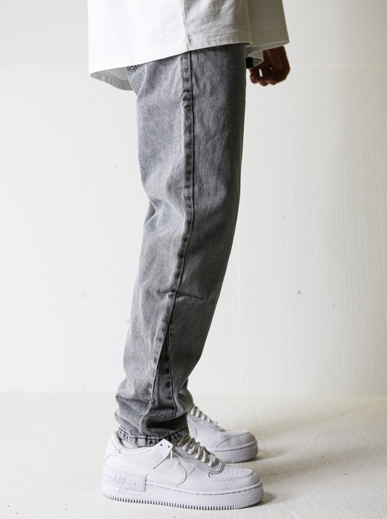 Straight Flared Fit Premium Grey Jeans