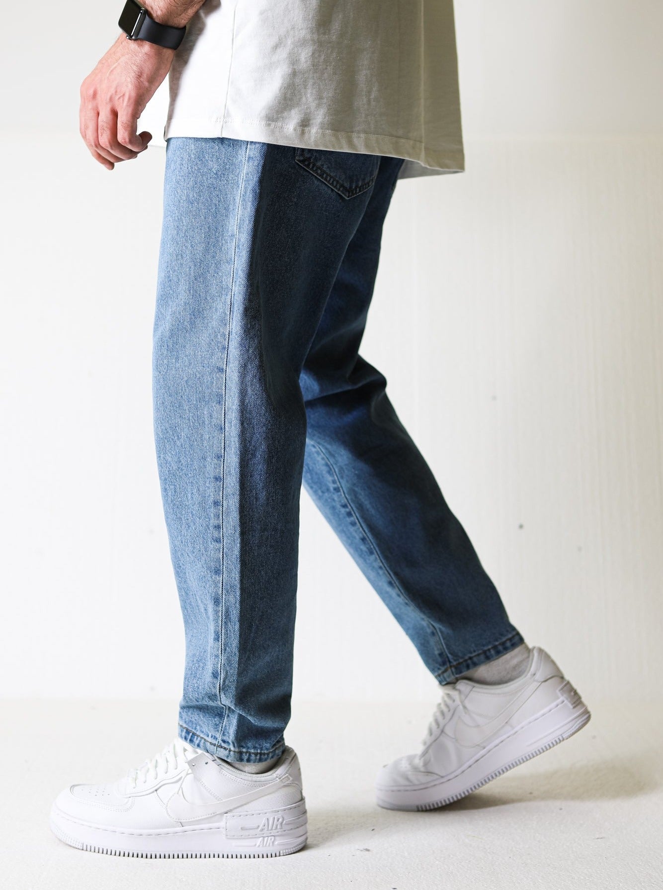 Relaxed Fit Premium Baggy Blue Jeans