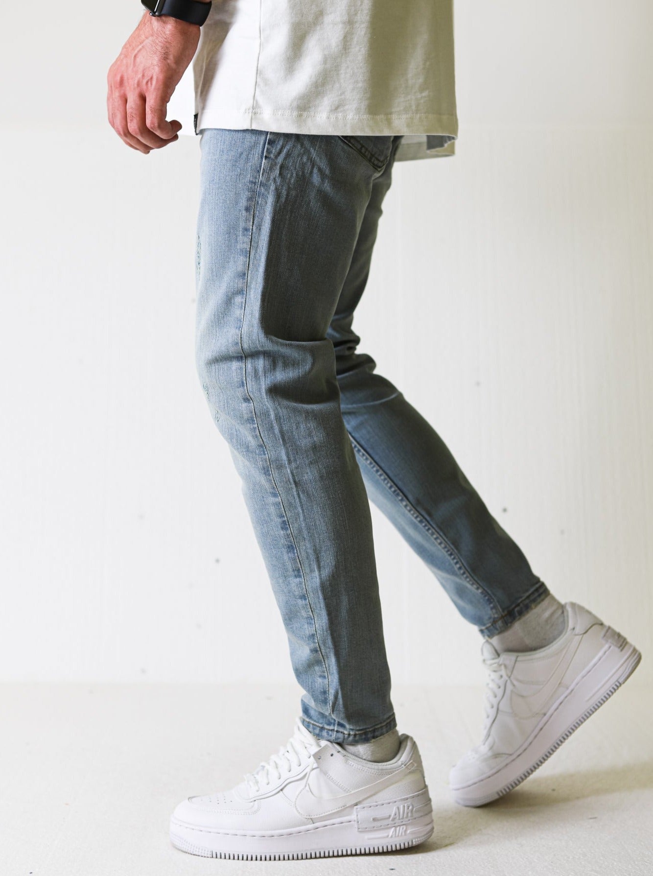 Premium Basic Vintage Stone Slim-fit Jeans