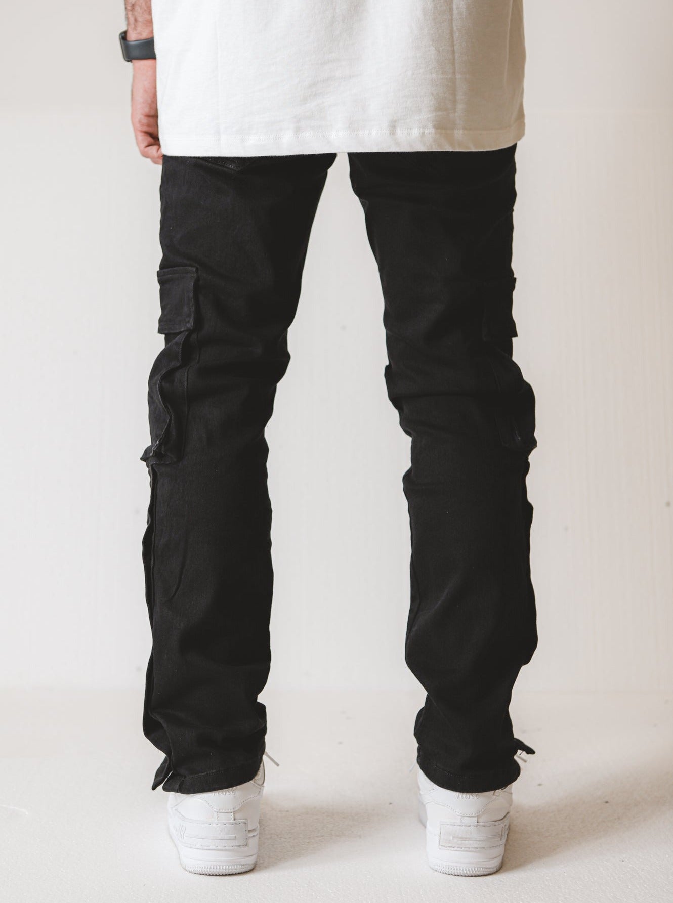 V7 Premium Denim Jeans Cargo - Black