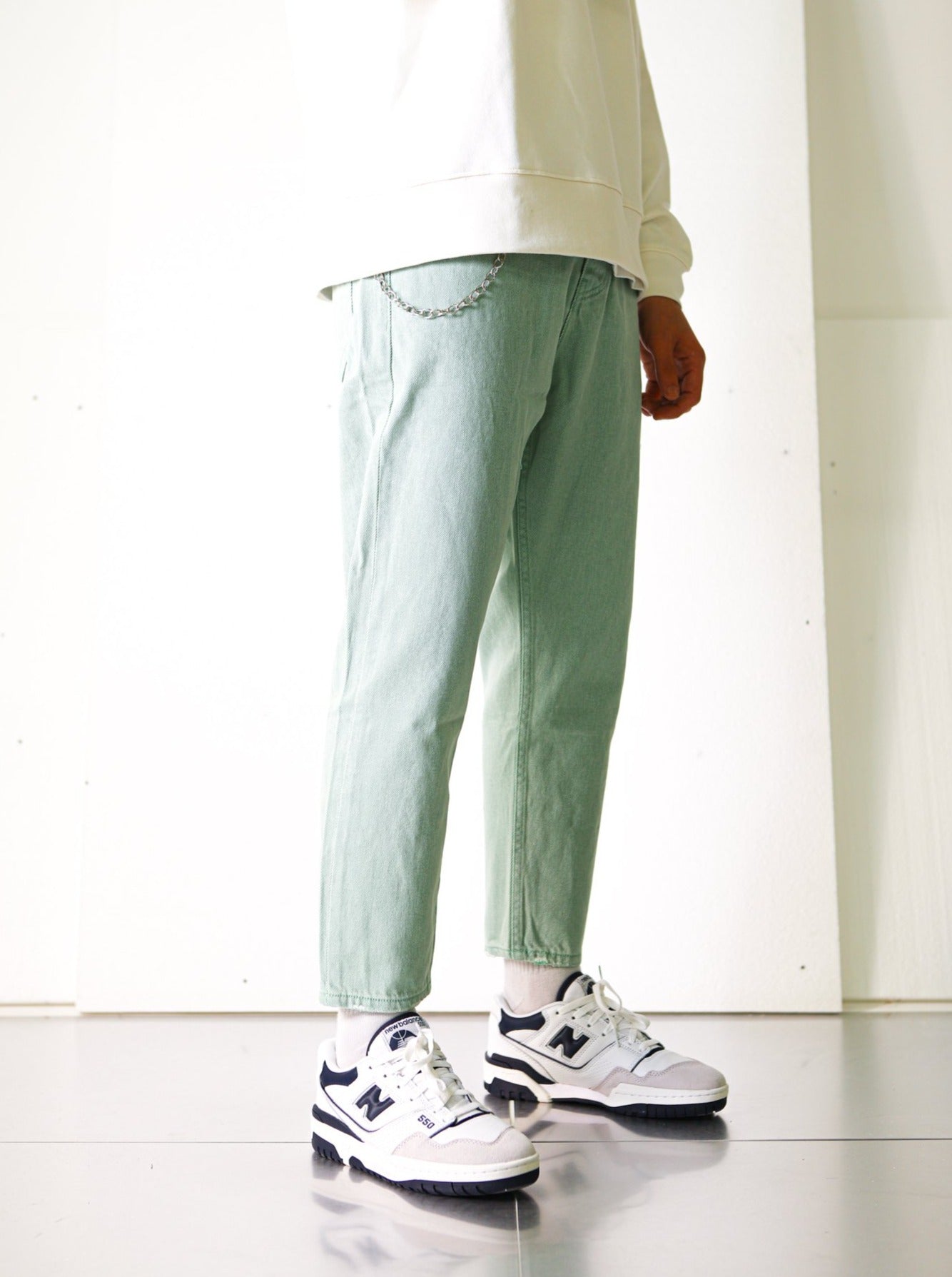 Relaxed Fit Premium Jeans - Mint