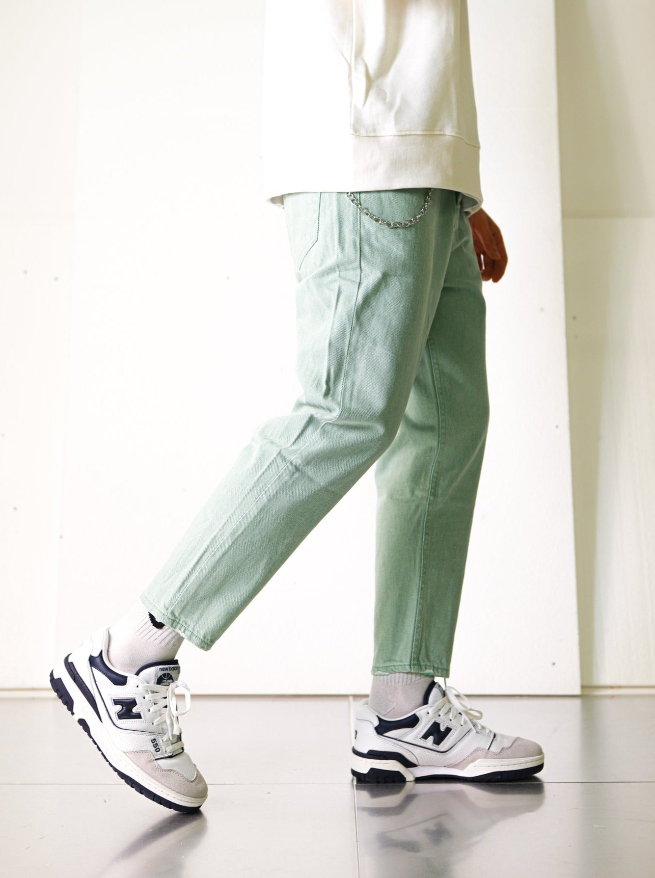 Relaxed Fit Premium Jeans - Mint