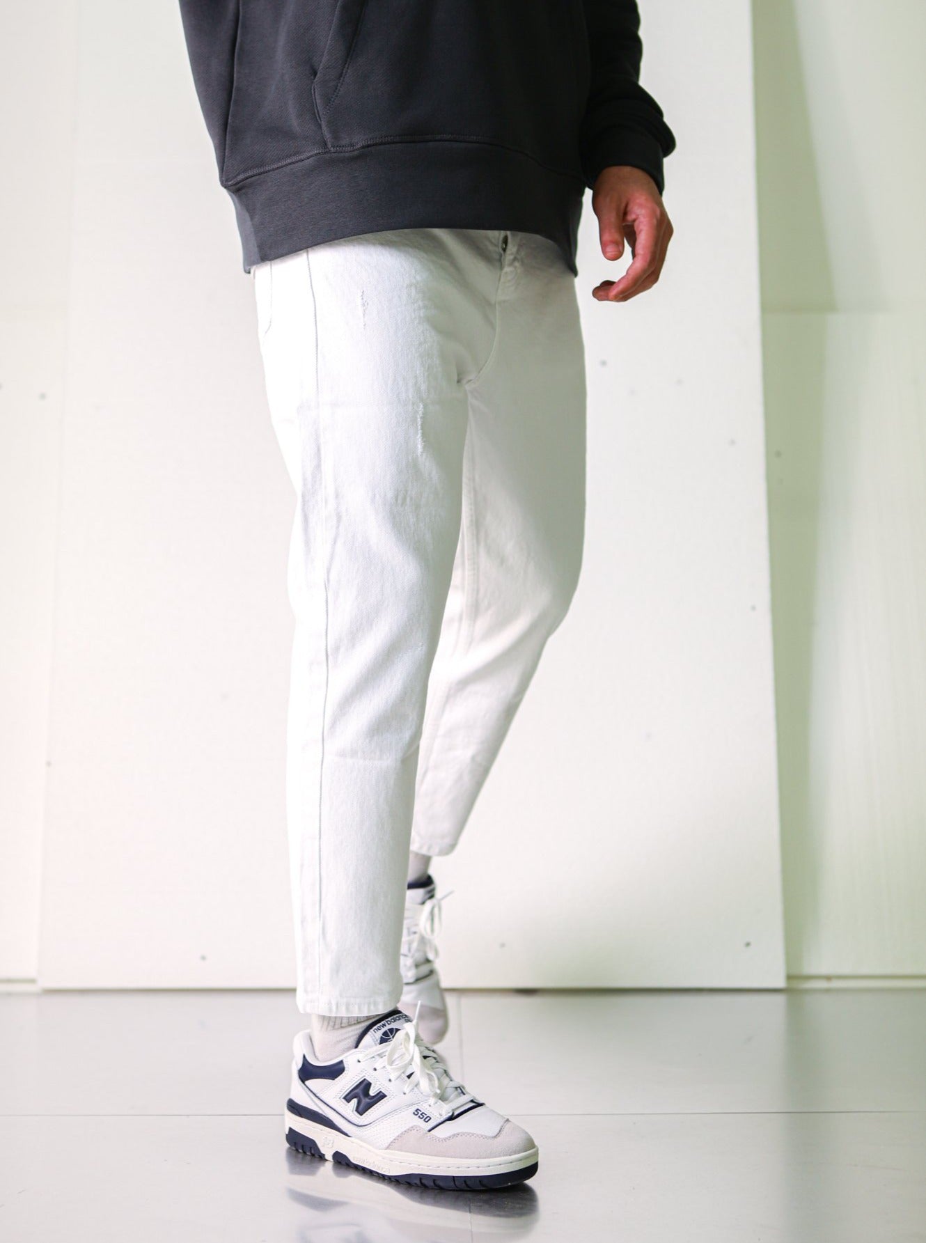 Relaxed Fit Premium Jeans - White