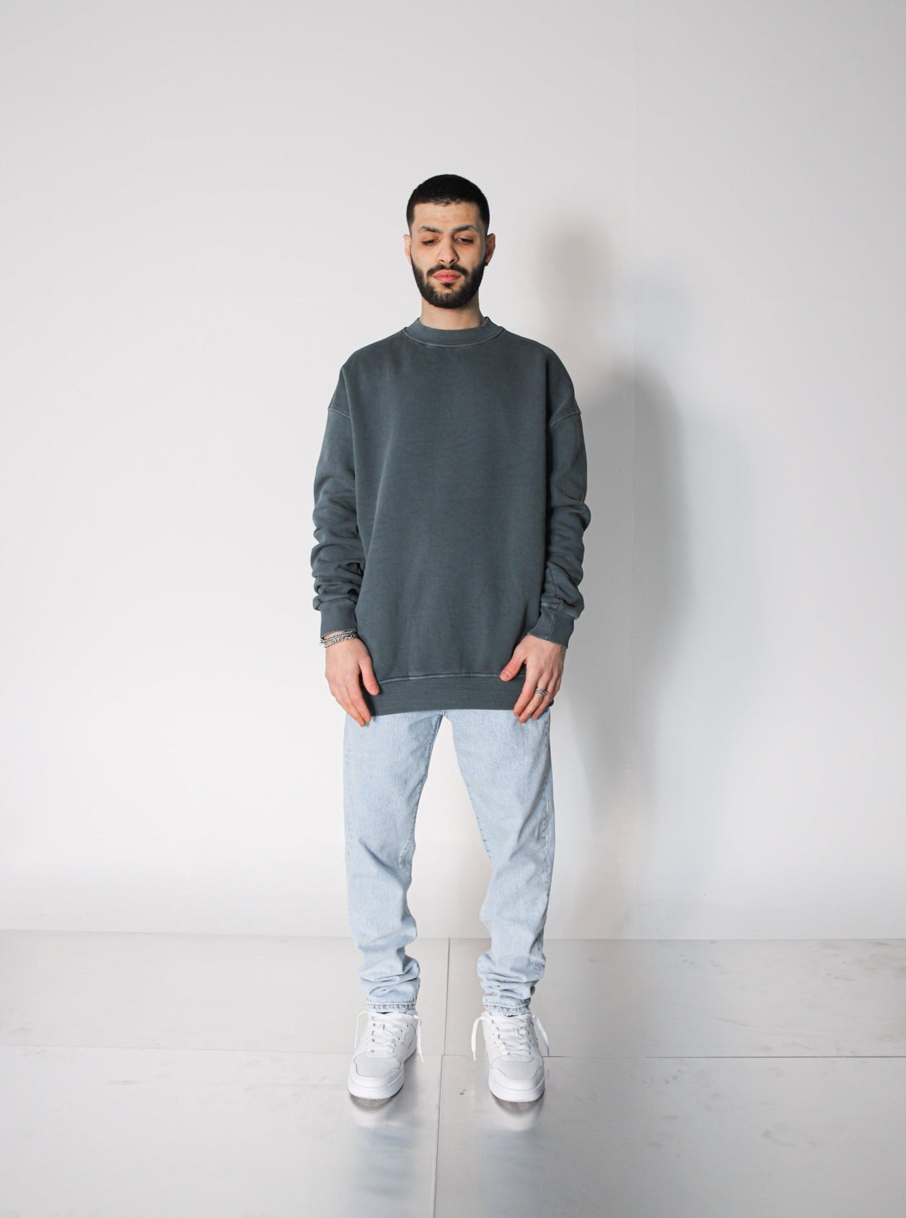 Heavy Oversized Pre-Washed Crew Neck