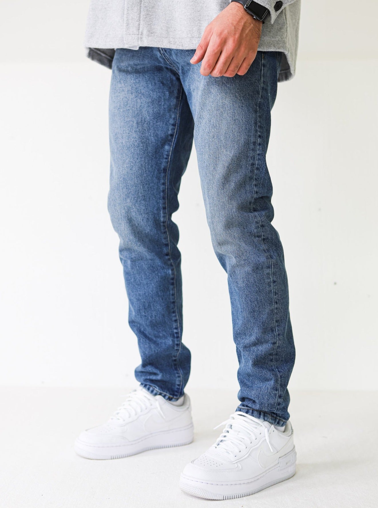 Premium Basic Vintage Blue Essential Jeans