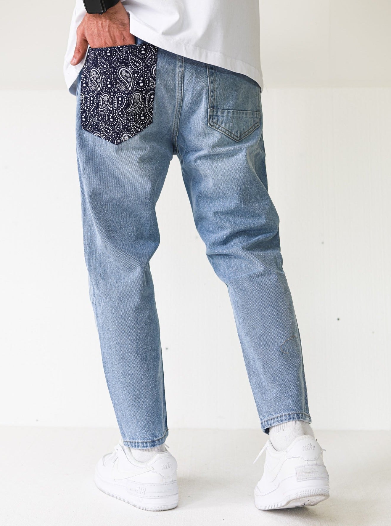 Bandana Relaxed Fit Premium Blue Jeans