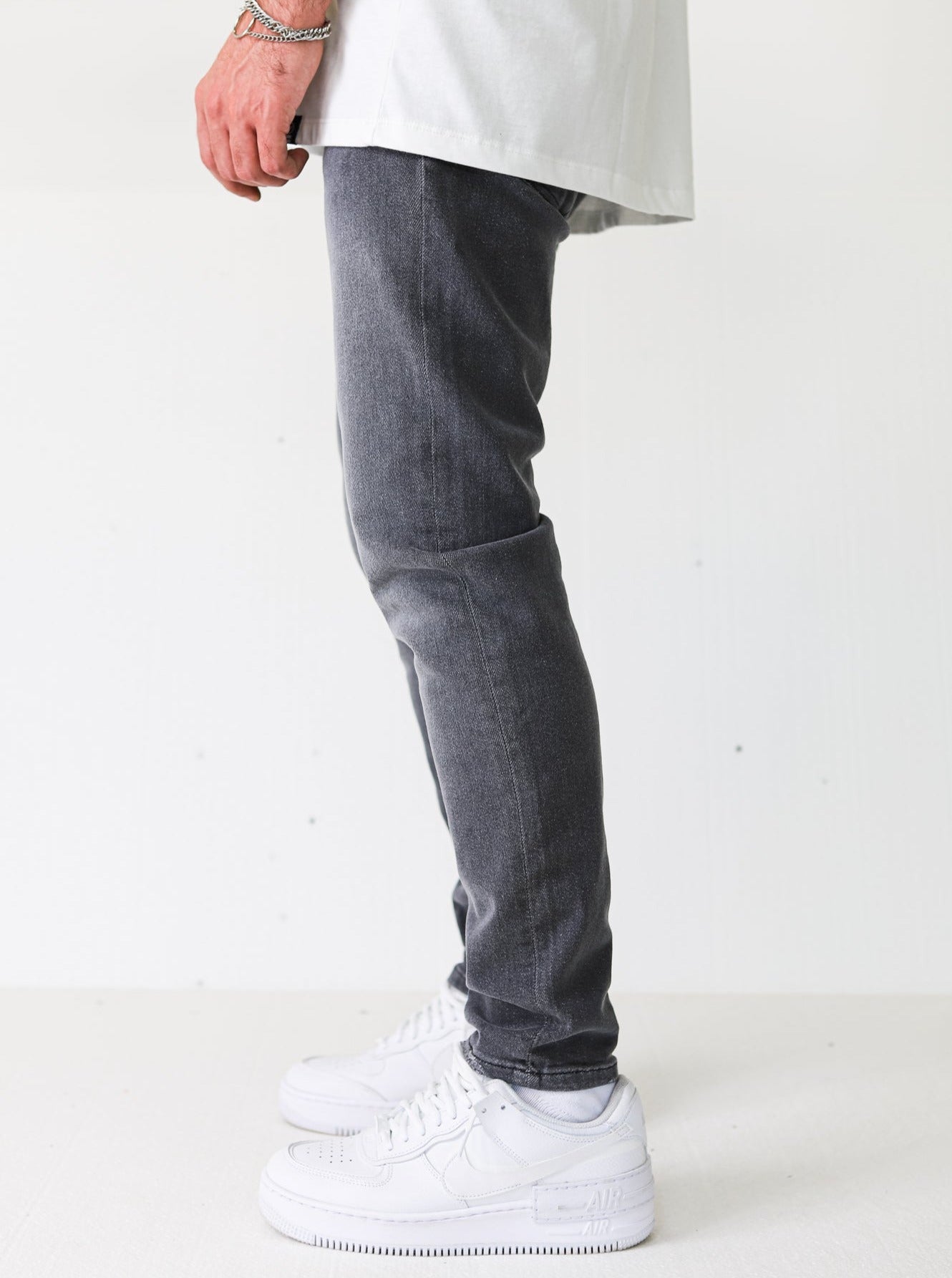 Anthracite Premium Basic Slim-fit Jeans