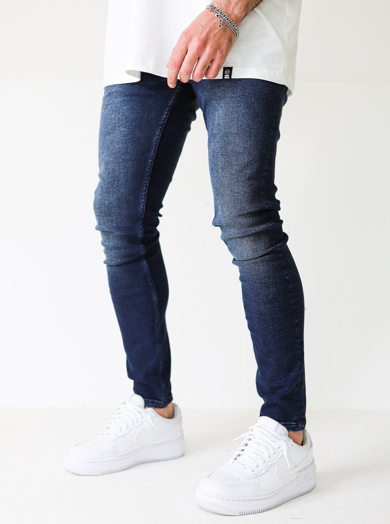 Premium Basic 4X Stretch Dark Blue Jeans