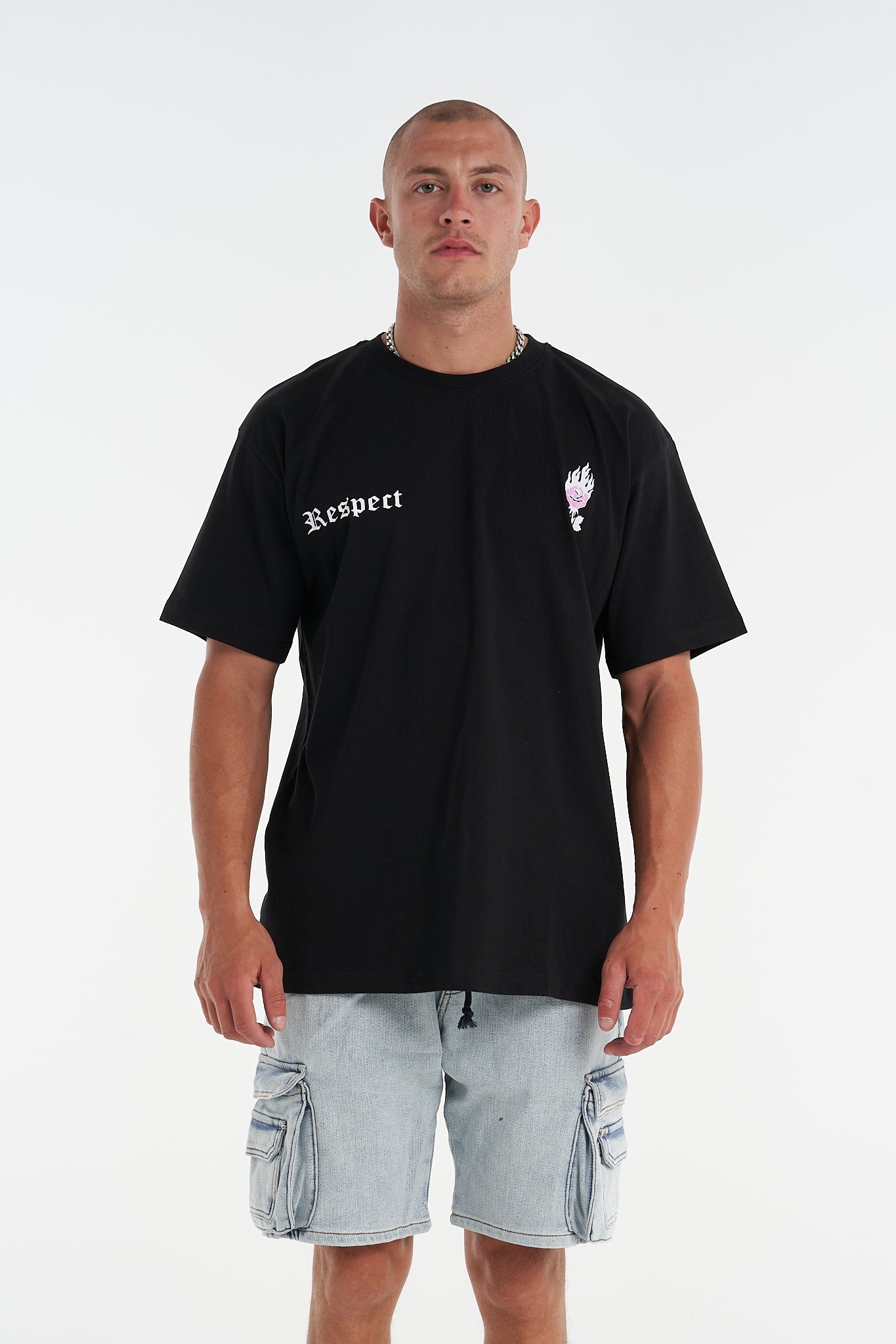 Respect Relaxed Fit Premium Tee Black