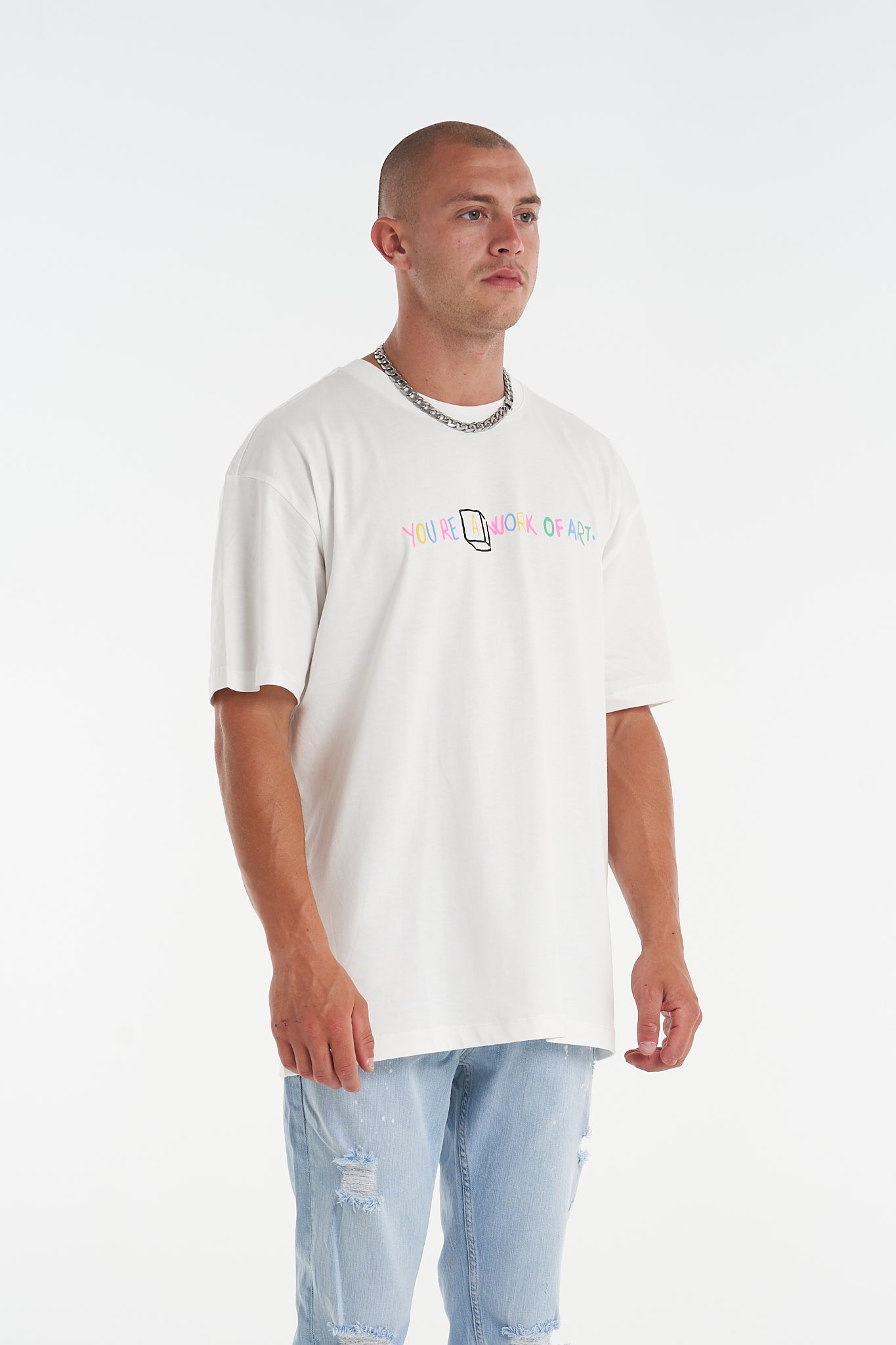 Wild Thoughts Relaxed Tee White