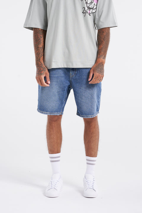 Premium Essential Basic Blue Denim Shorts