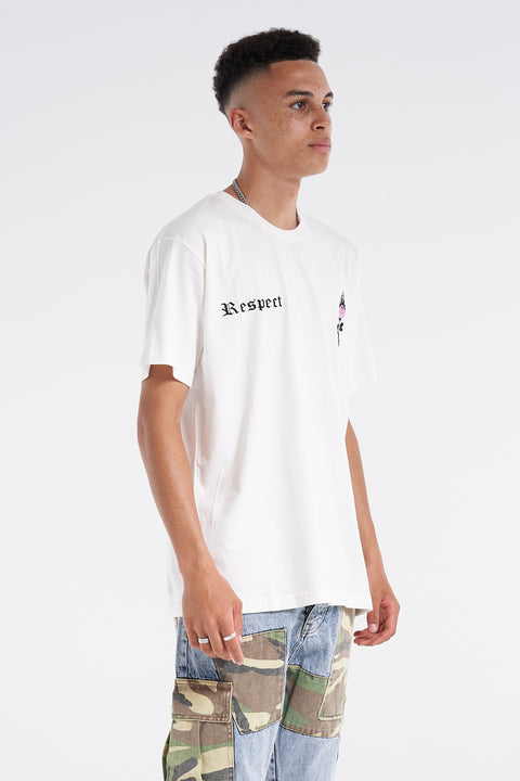 Respect Relaxed Fit Premium Tee White